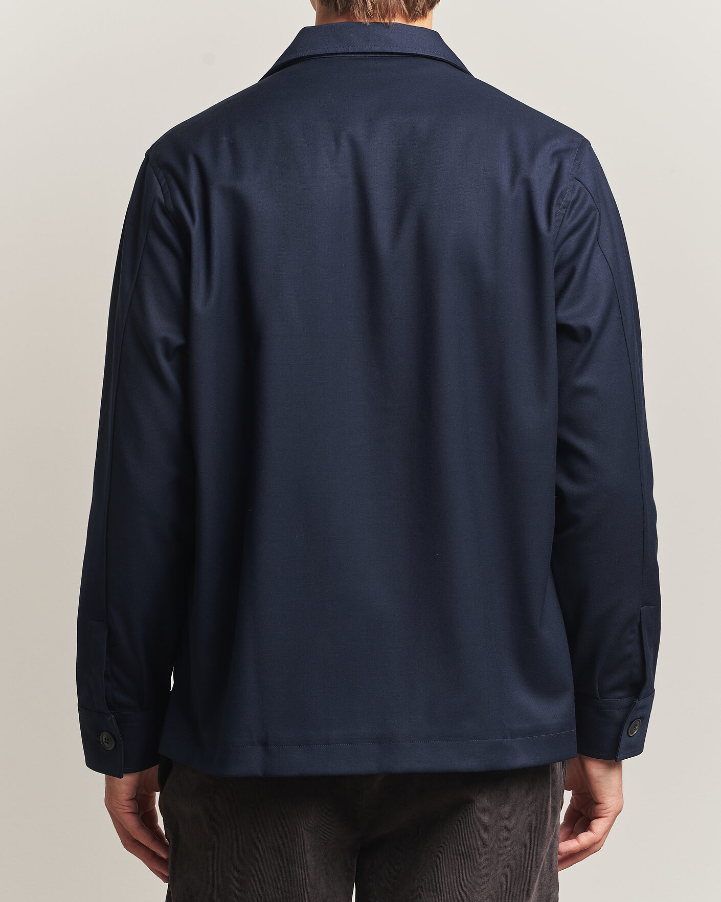 Uomini | Camicie | Grigio | Twill Overshirt Navy