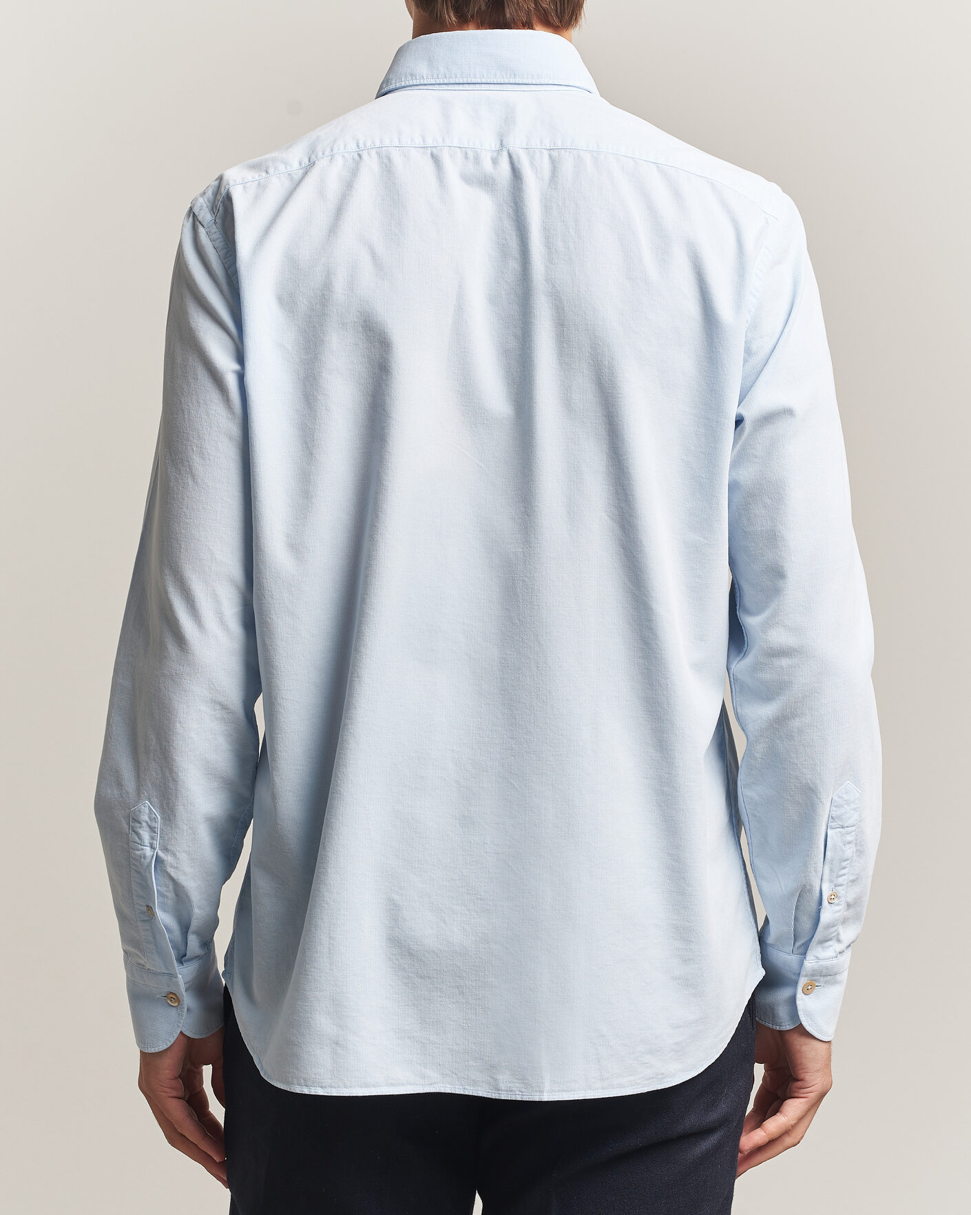 Uomini | Camicie | Grigio | Corduroy Shirt Light Blue