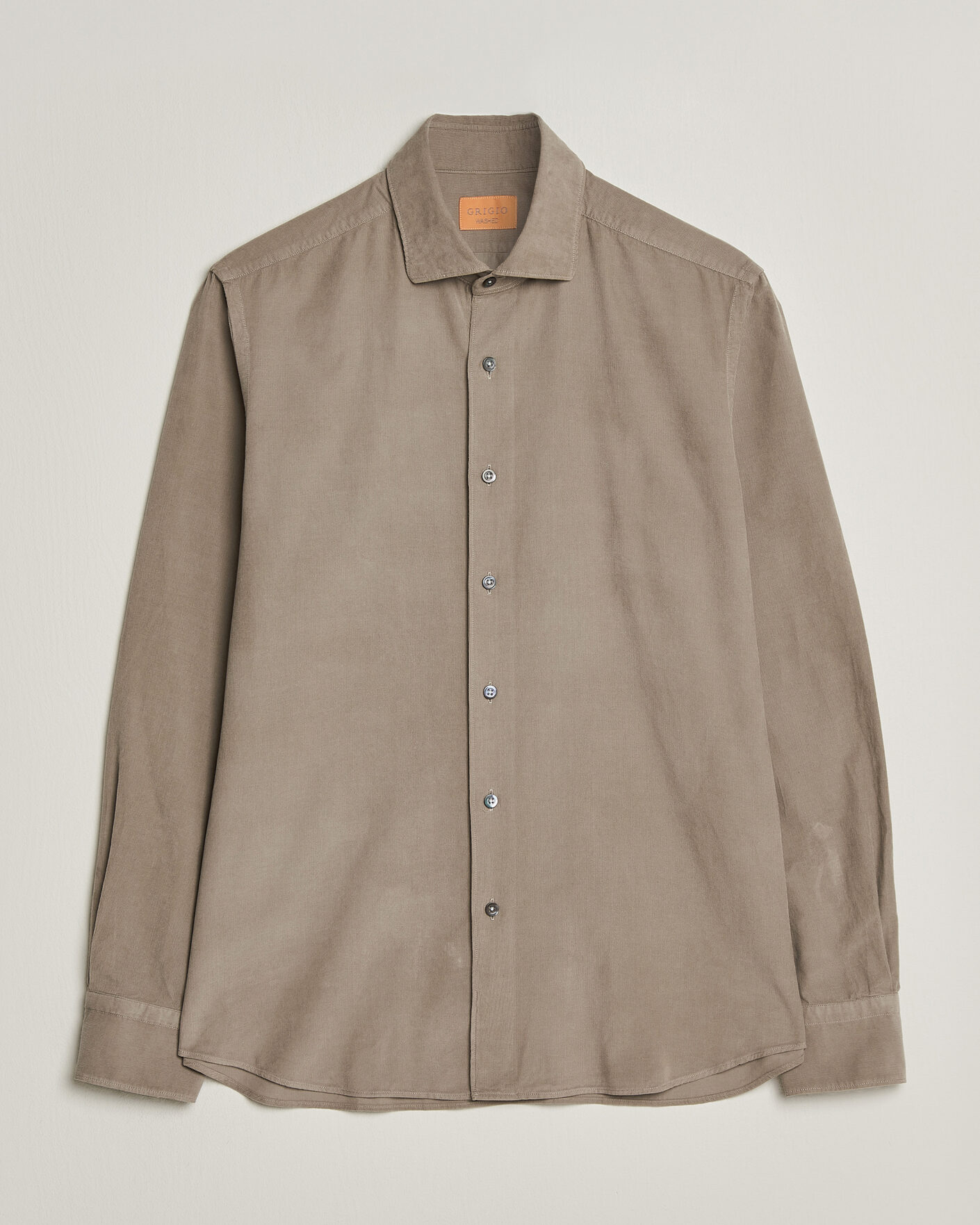 Uomini | Camicie | Grigio | Corduroy Shirt Beige