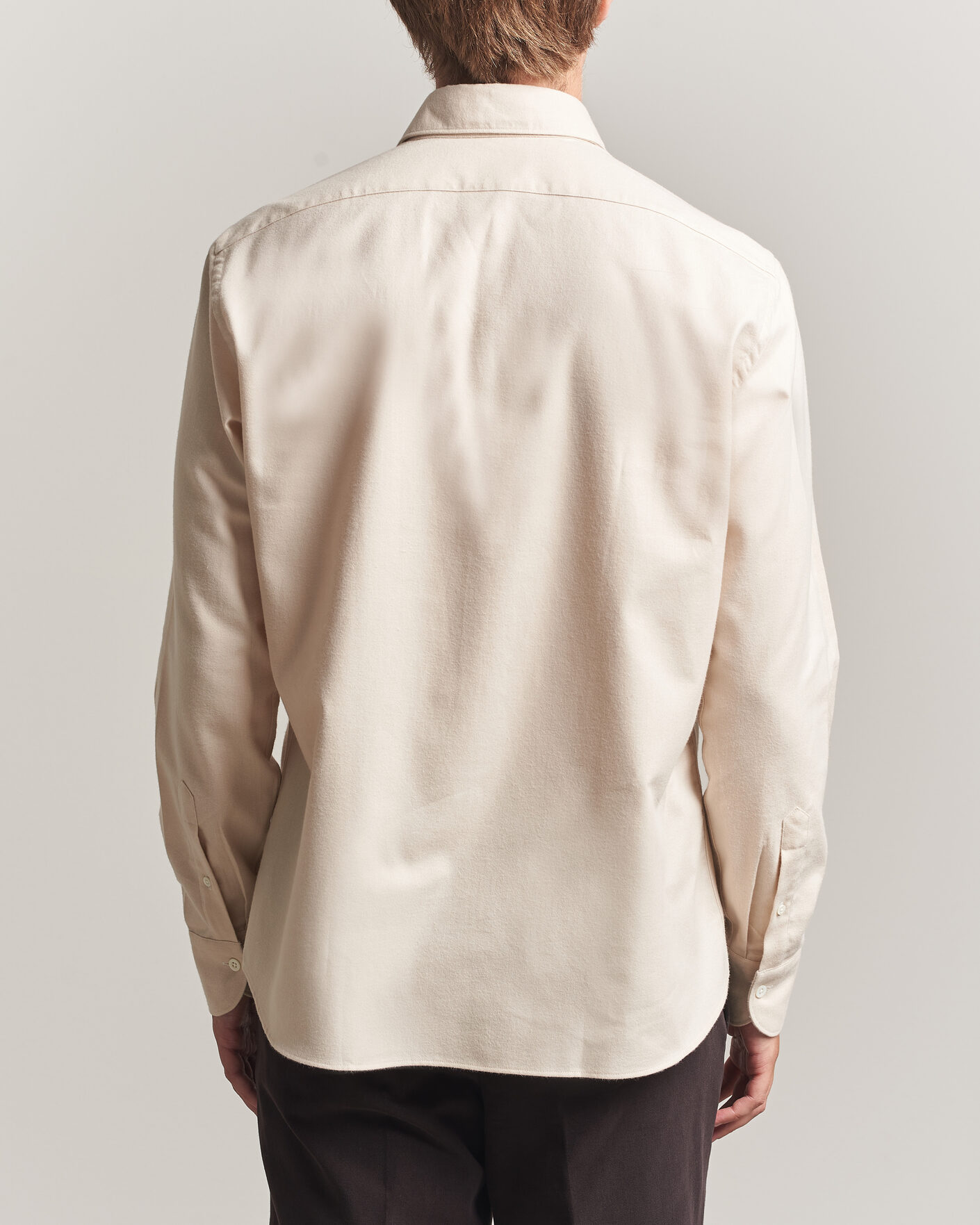 Uomini | Camicie | Grigio | Washed Flannel Shirt Off White