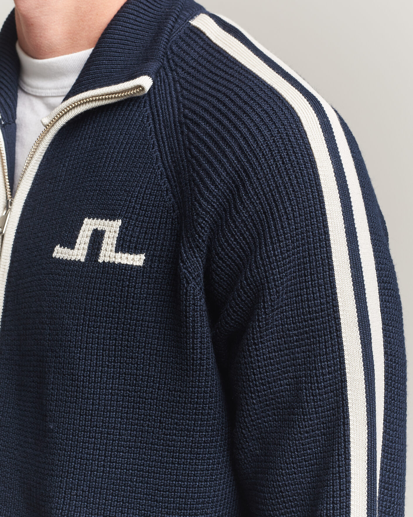 Uomini | Maglieria | J.Lindeberg | Craig Knitted Full Zip JL Navy