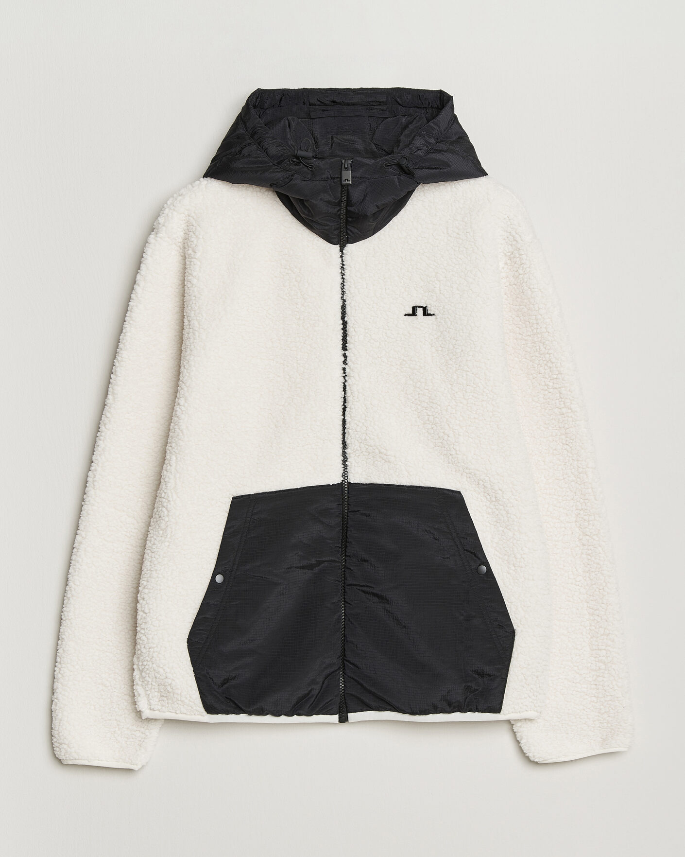 Uomini | Maglieria | J.Lindeberg | Varek Hybrid Hooded Full Zip Tofu