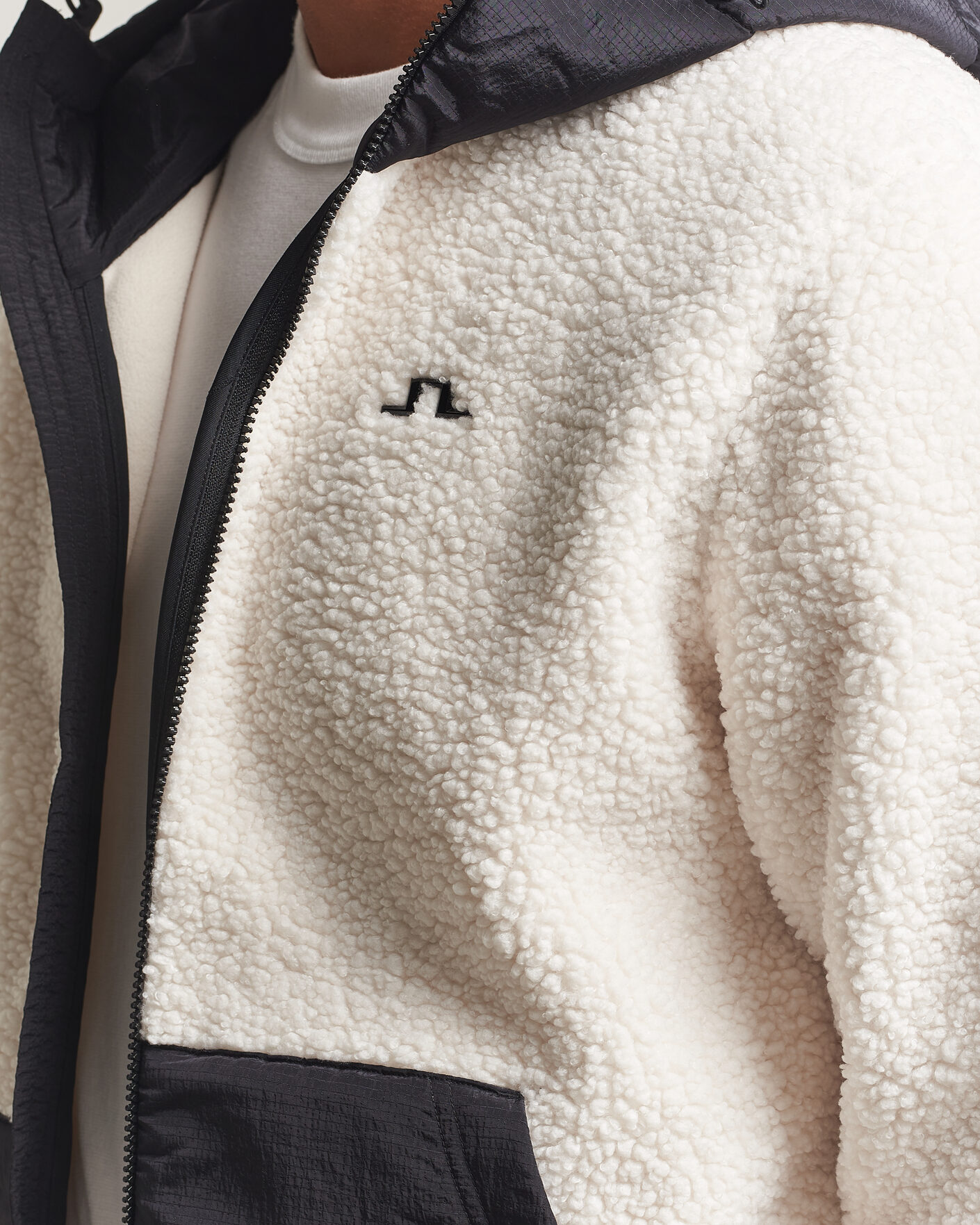 Uomini | Maglieria | J.Lindeberg | Varek Hybrid Hooded Full Zip Tofu