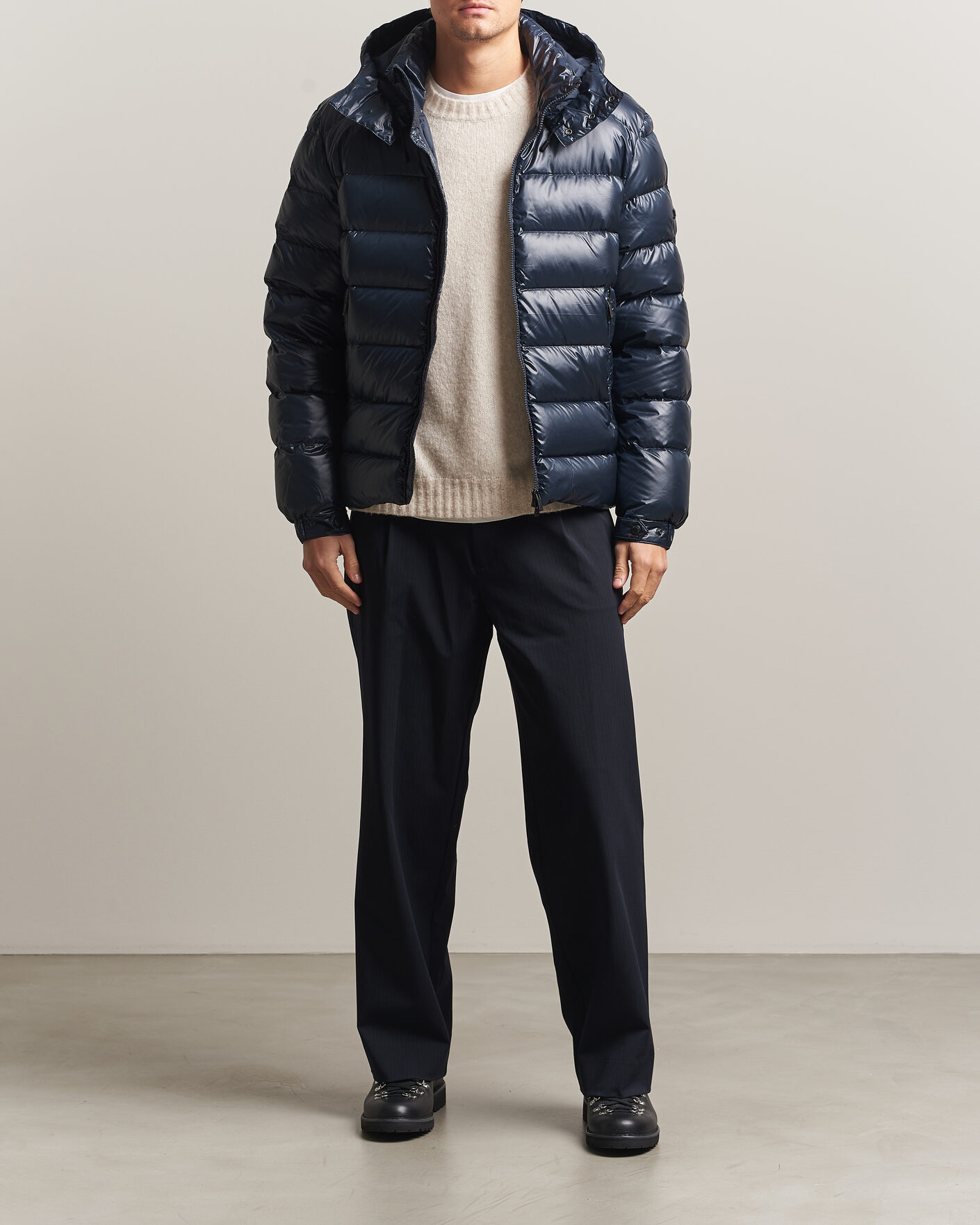 Uomini | Giacche | J.Lindeberg | Creek Light Hooded Down Jacket JL Navy