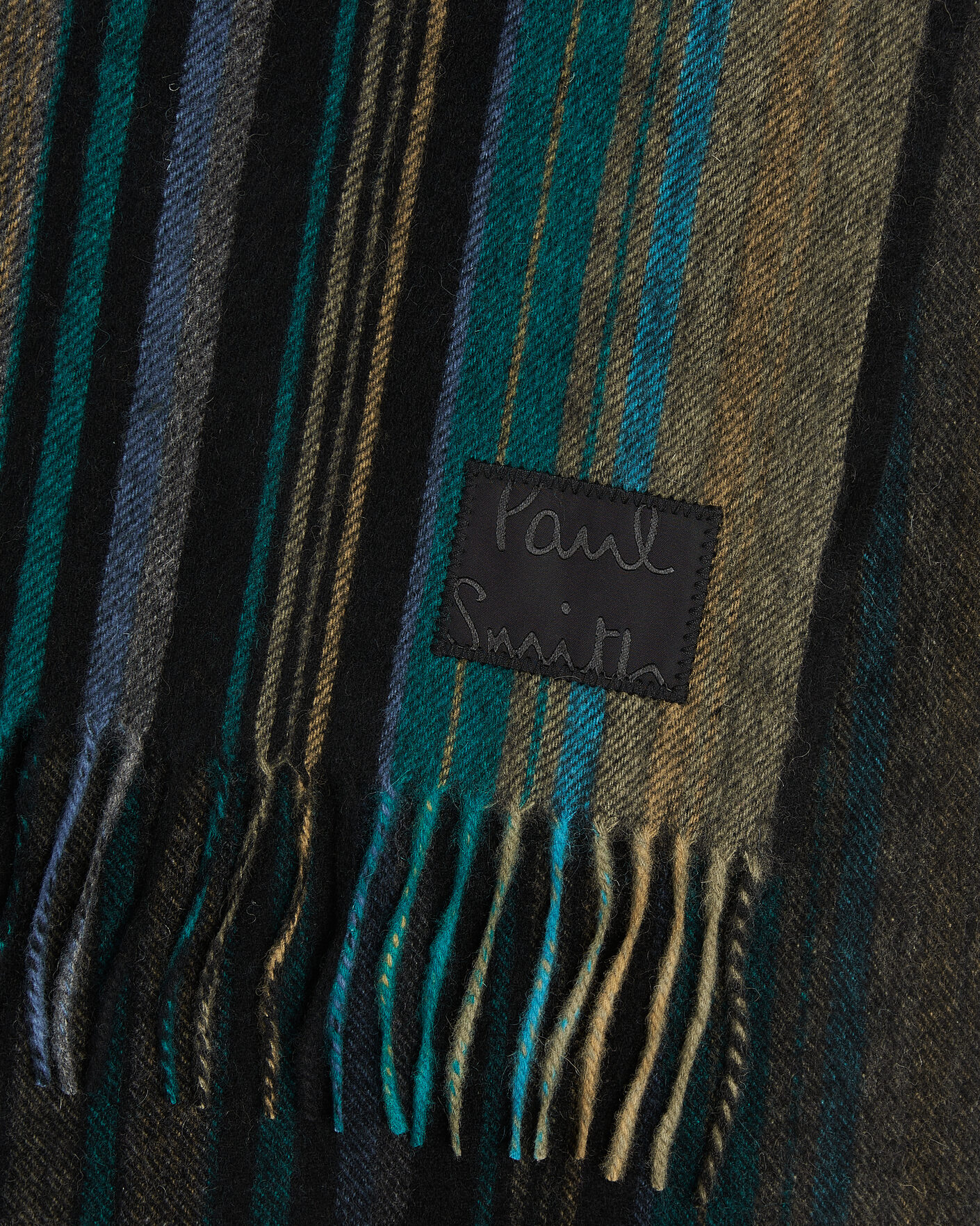 Uomini | Sciarpe | Paul Smith | Lambswool Striped Scarf Black