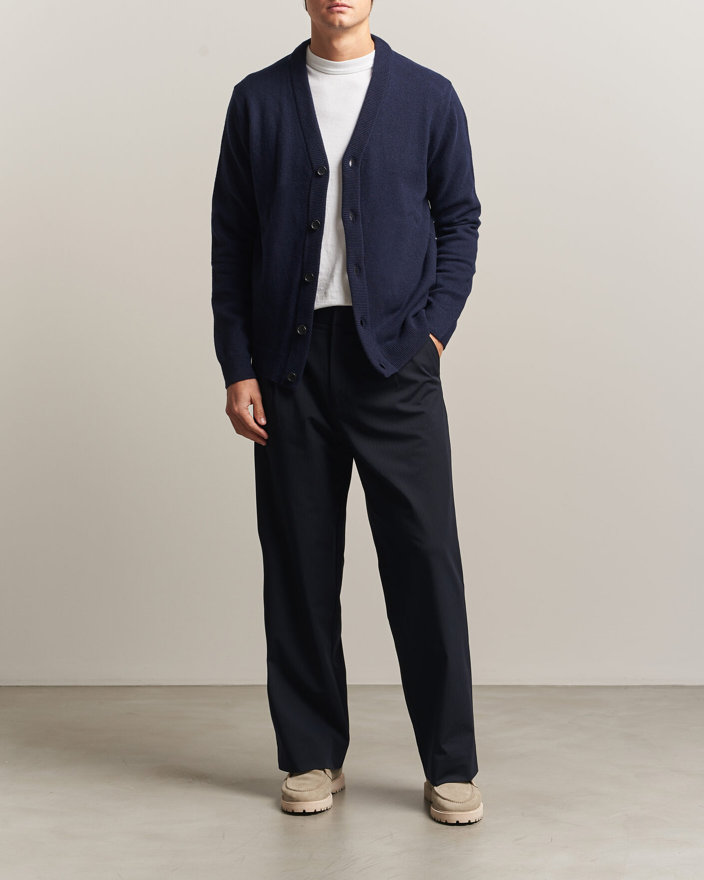 Uomini | Maglieria | PS Paul Smith | Wool Knitted Cardigan Navy