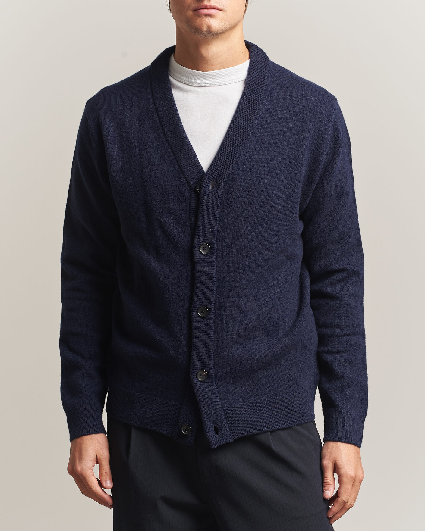 Uomini | Maglieria | PS Paul Smith | Wool Knitted Cardigan Navy