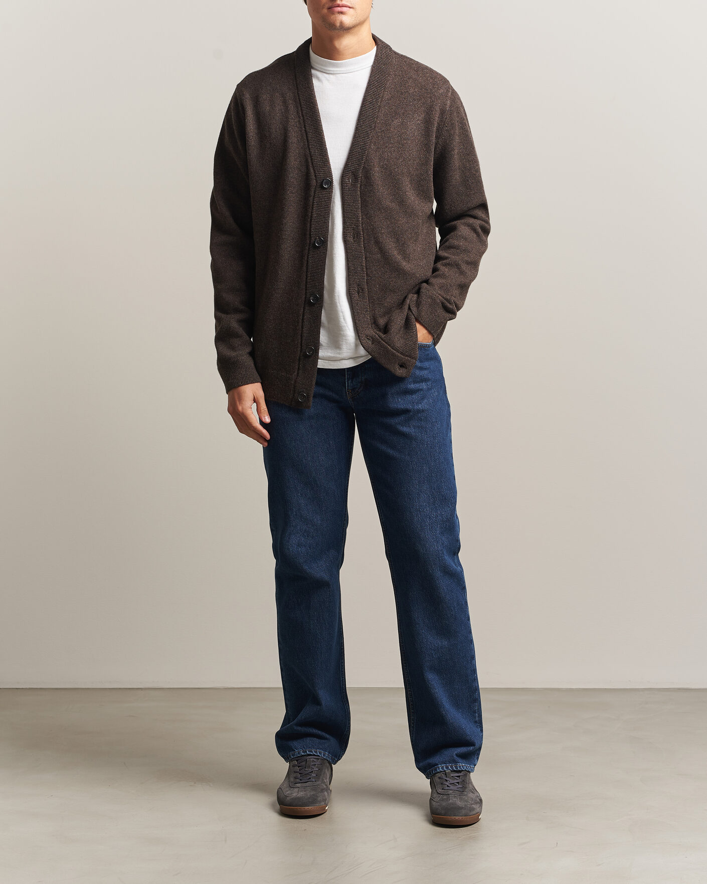 Uomini | Maglieria | PS Paul Smith | Wool Knitted Cardigan Brown