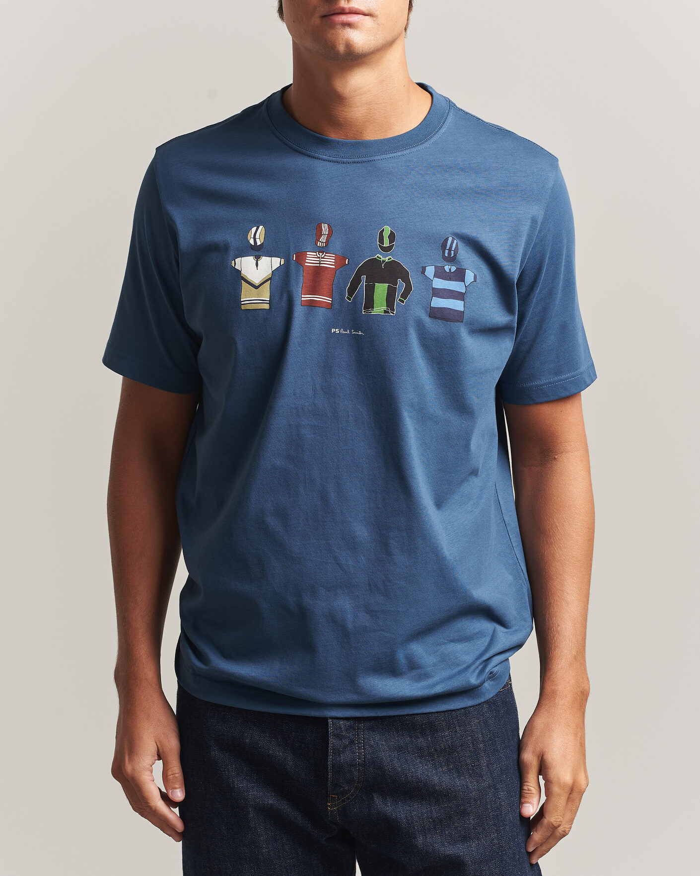 Uomini | T-shirt | PS Paul Smith | Cycle Jersey's Crew Neck T-Shirt Blue
