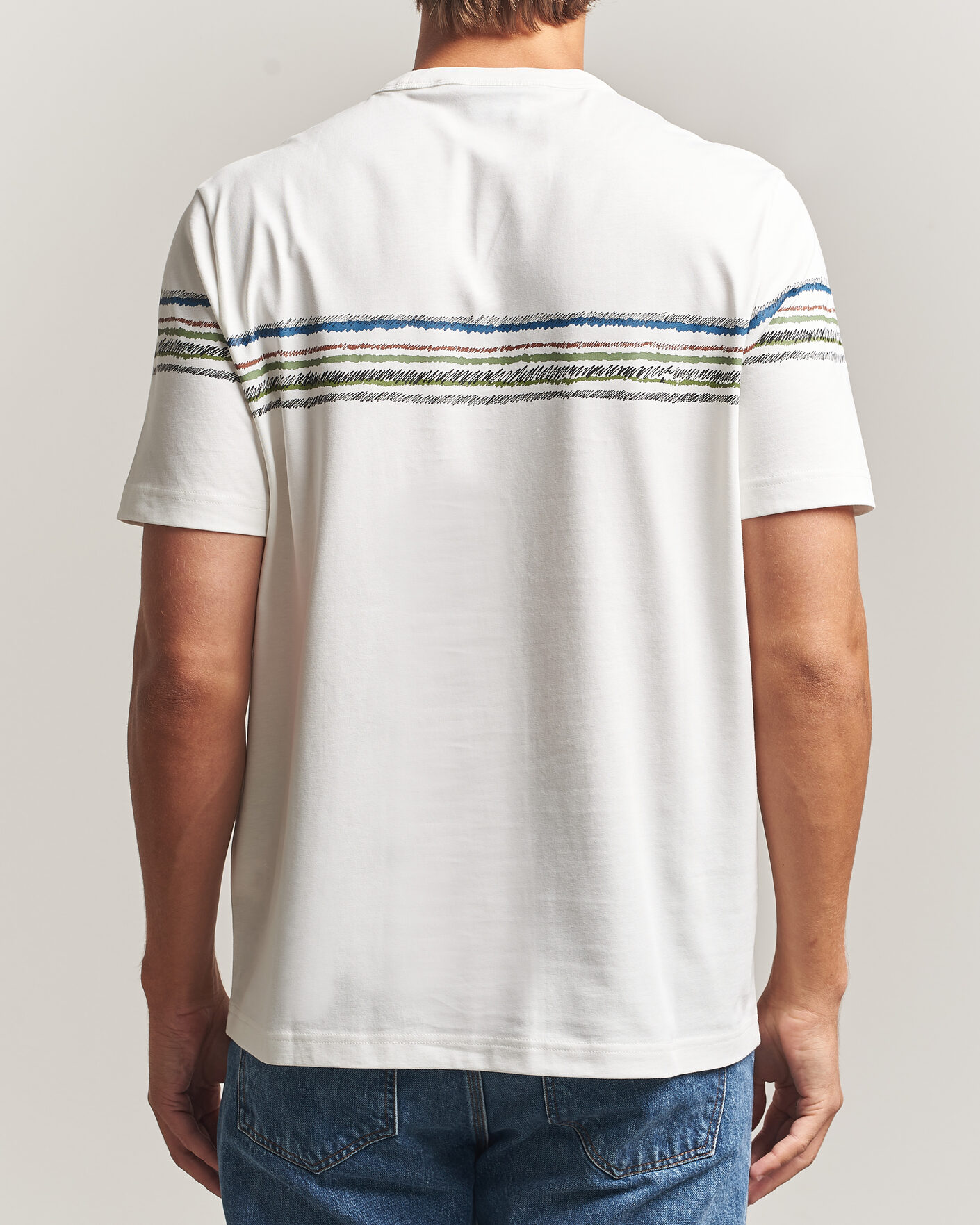 Uomini | T-shirt | PS Paul Smith | Stripes Crew Neck T-Shirt White