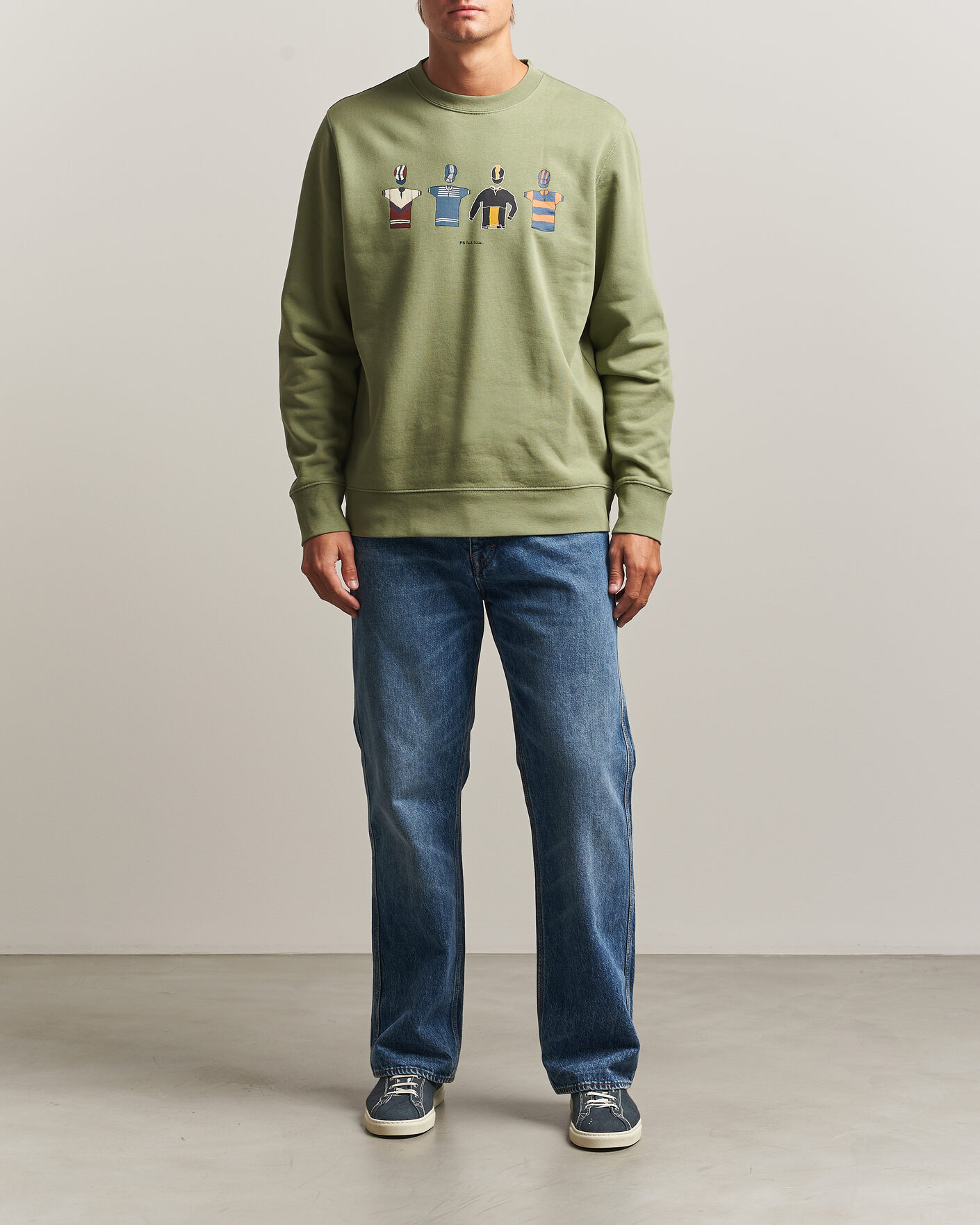 Uomini | Maglieria | PS Paul Smith | Cycle Jersey's Crew Sweatshirt Green