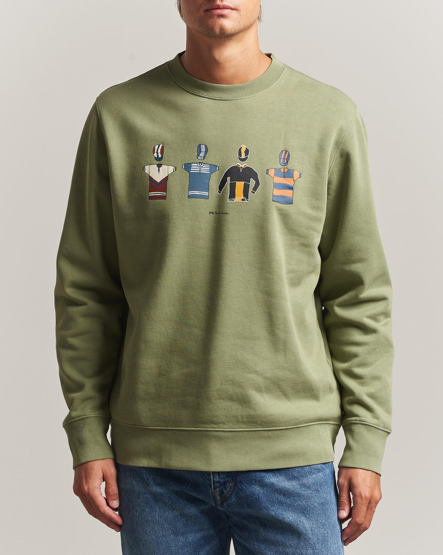 Uomini | Maglieria | PS Paul Smith | Cycle Jersey's Crew Sweatshirt Green
