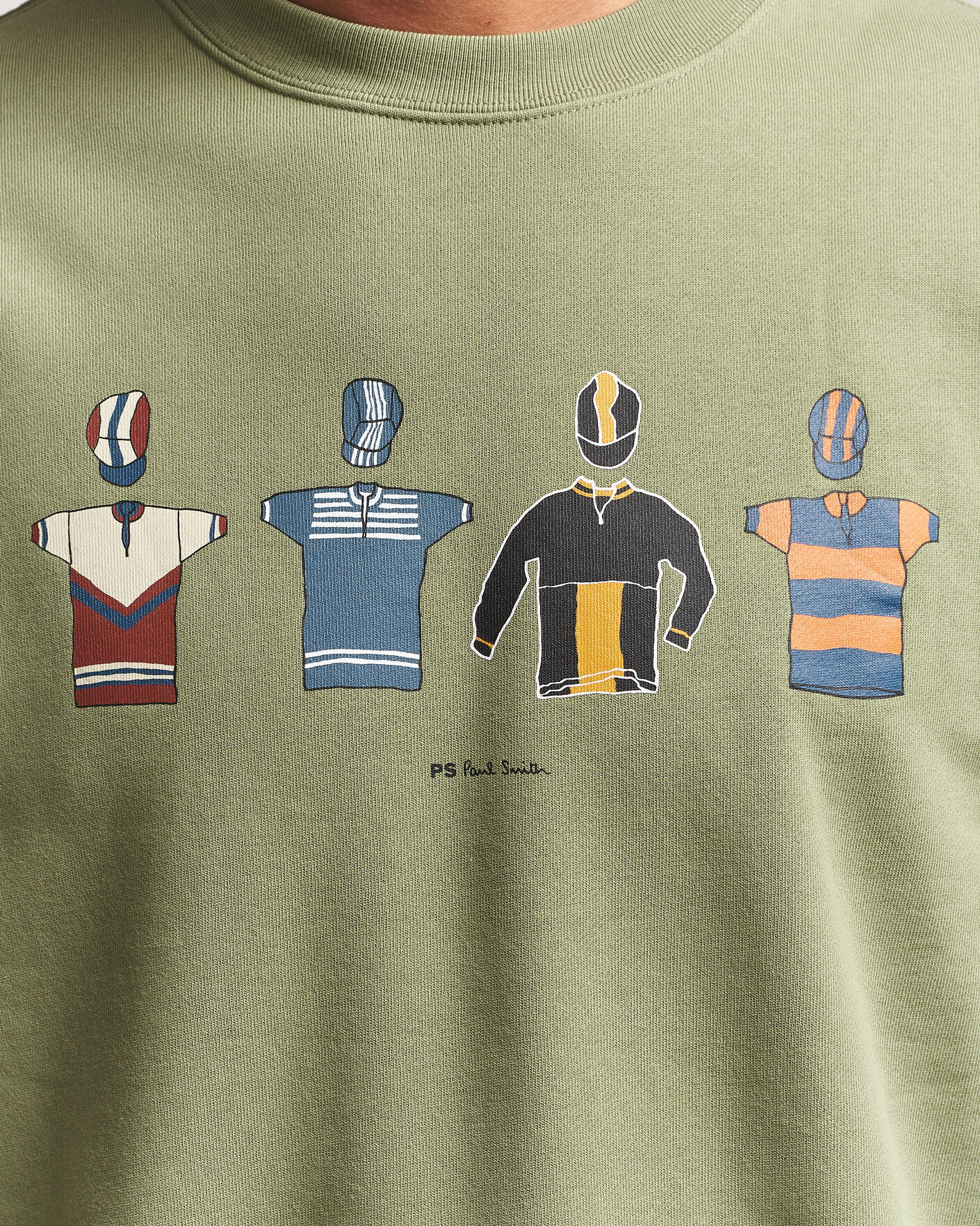 Uomini | Maglieria | PS Paul Smith | Cycle Jersey's Crew Sweatshirt Green