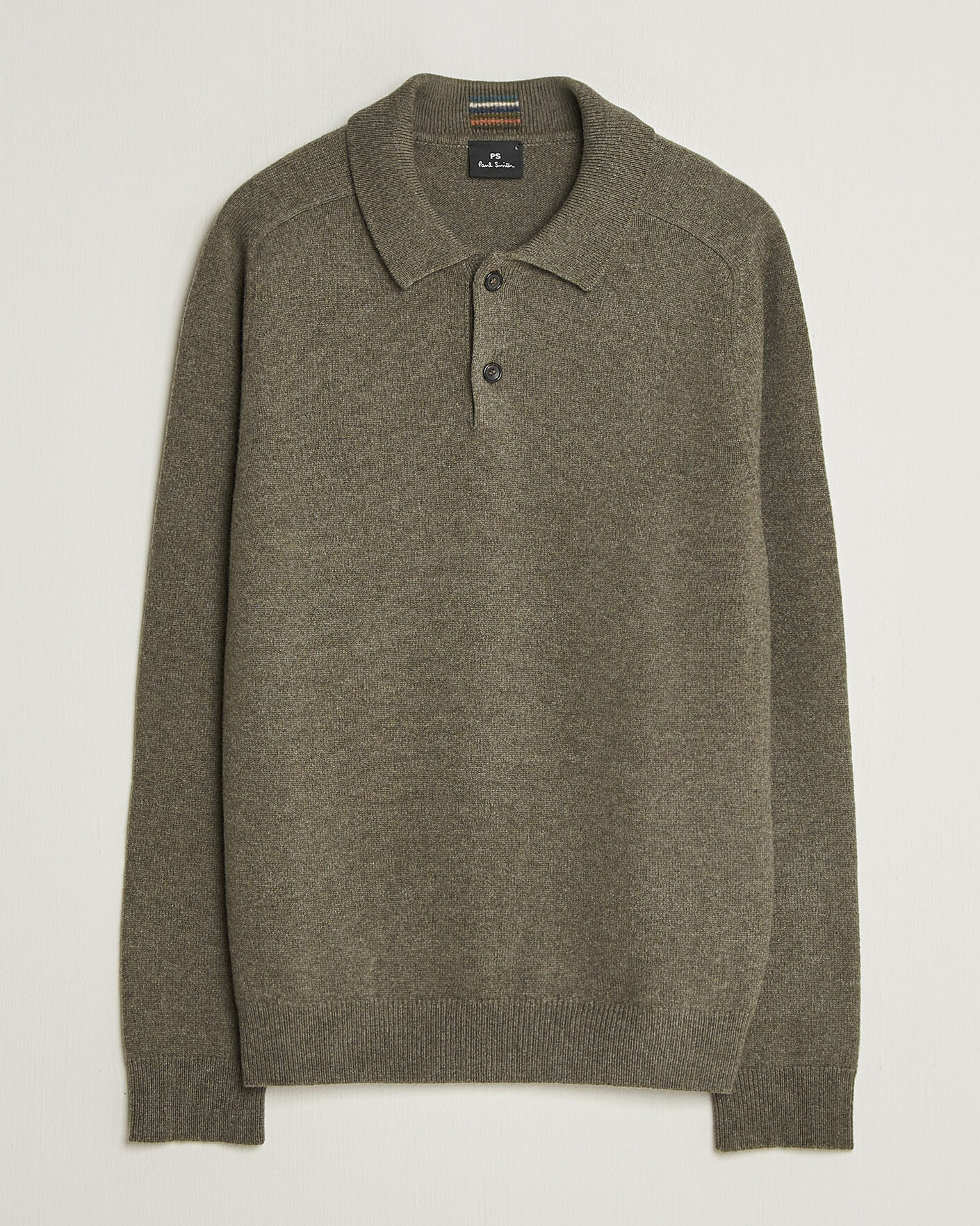 Uomini | Maglieria | PS Paul Smith | Wool Knitted Polo Green