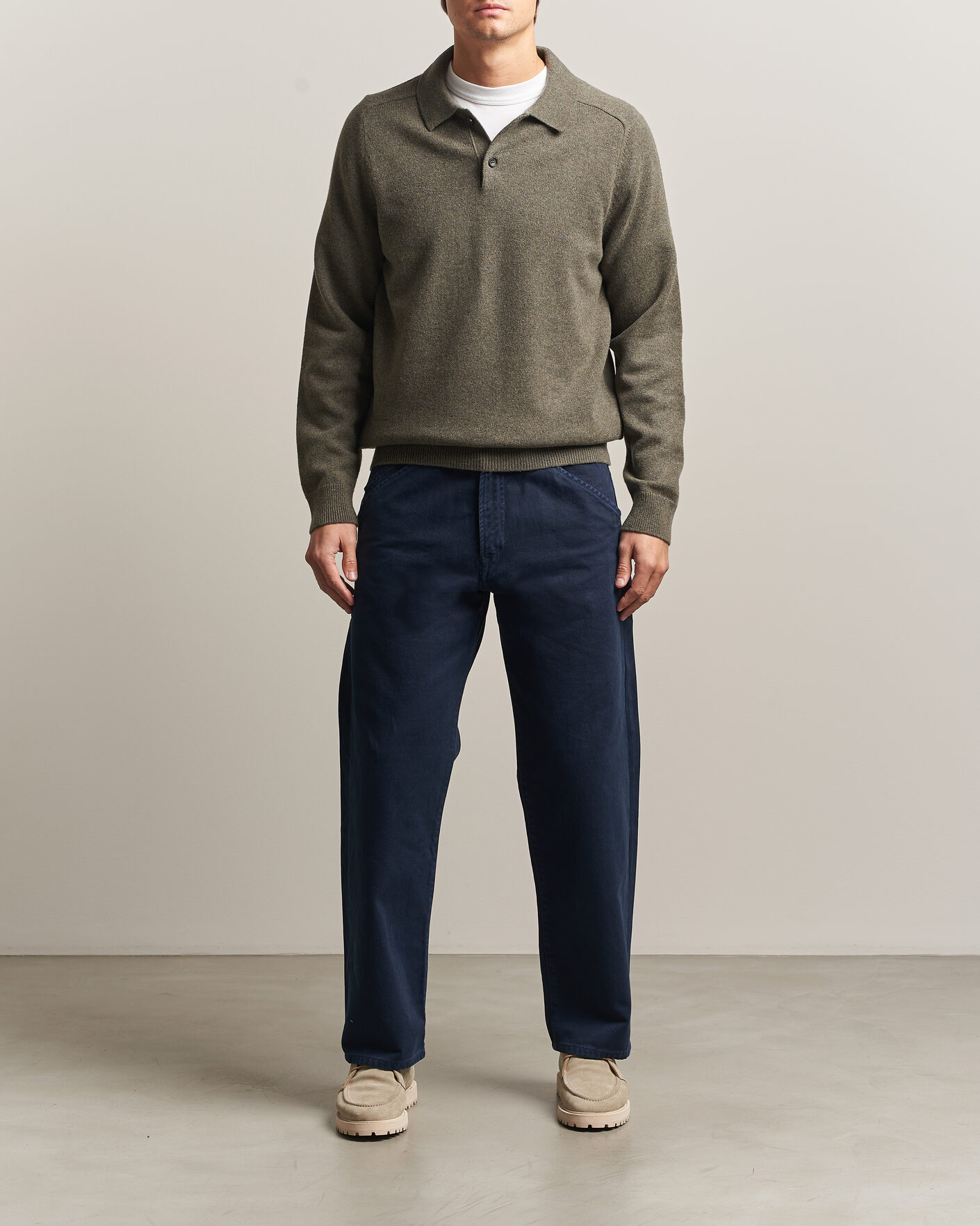 Uomini | Maglieria | PS Paul Smith | Wool Knitted Polo Green