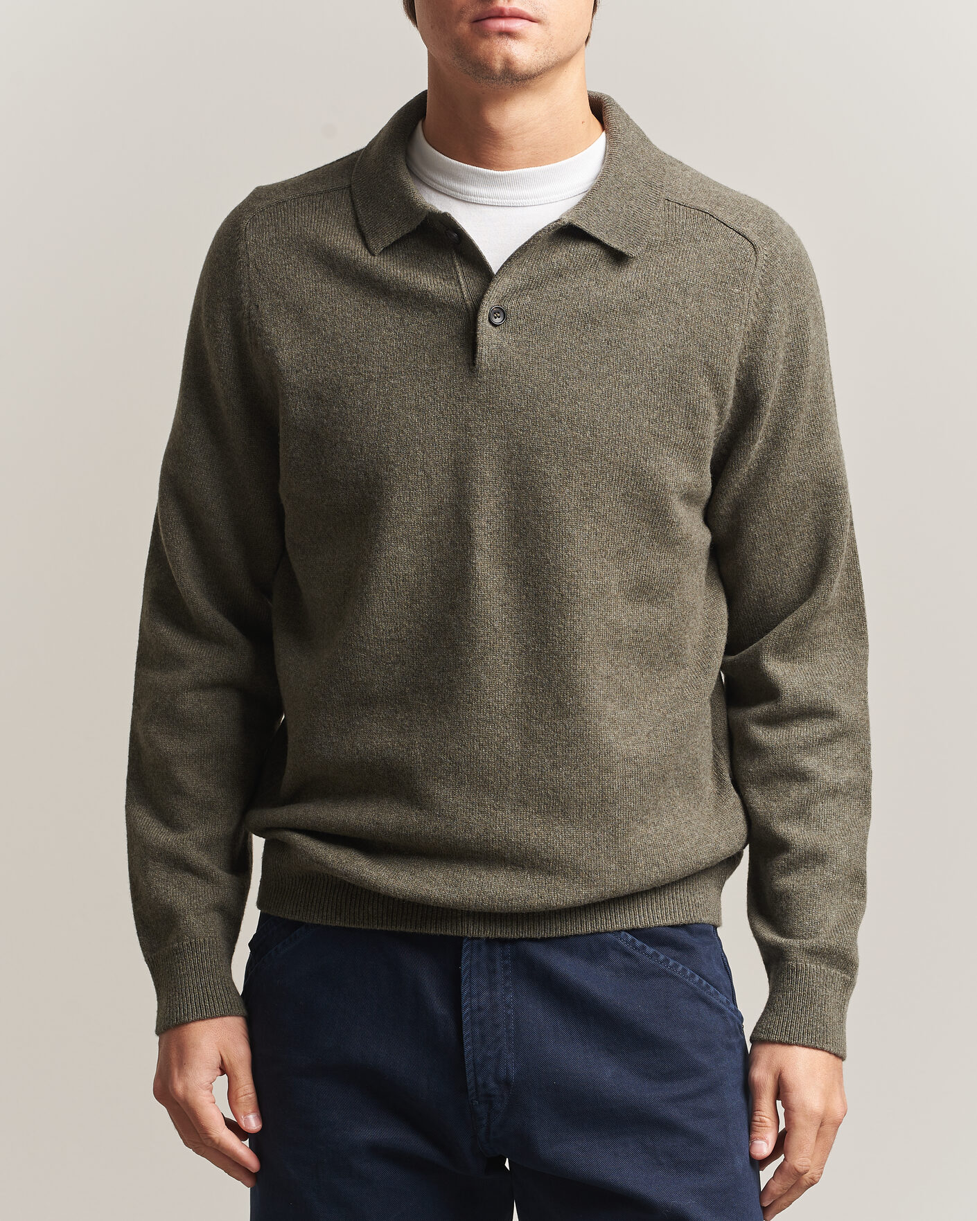 Uomini | Maglieria | PS Paul Smith | Wool Knitted Polo Green
