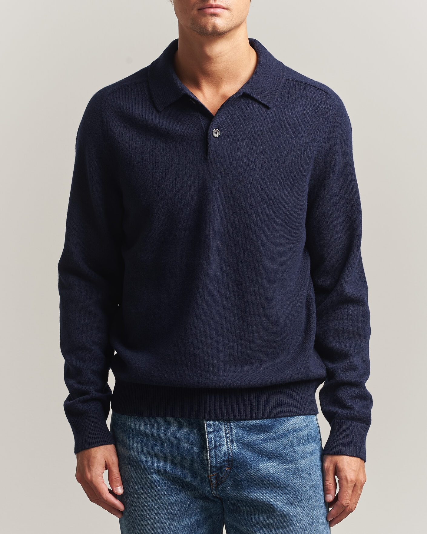 Uomini | Maglieria | PS Paul Smith | Wool Knitted Polo Navy