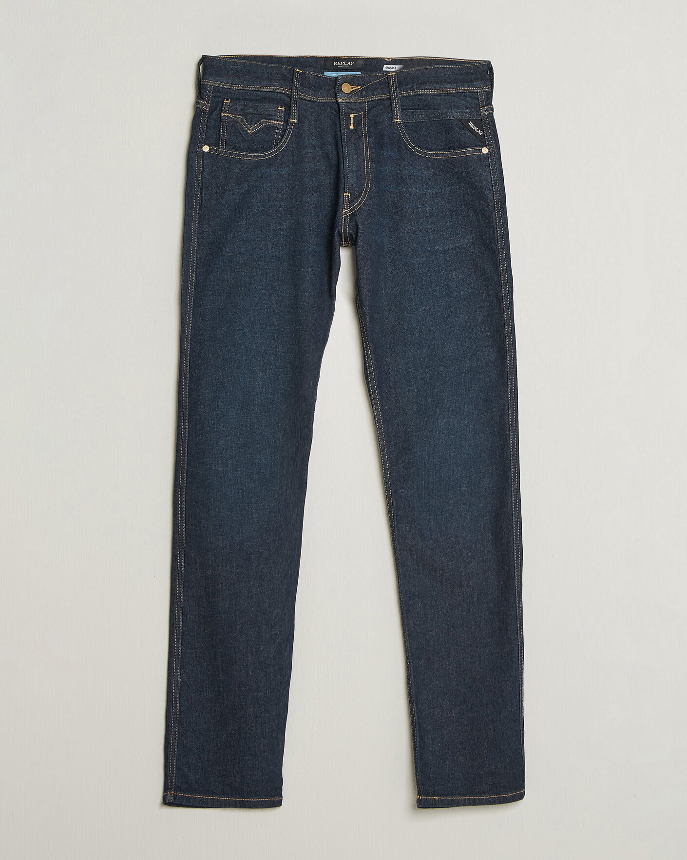 Uomini | Jeans | Replay | Anbass Super Stretch DNA Jeans Dark Blue