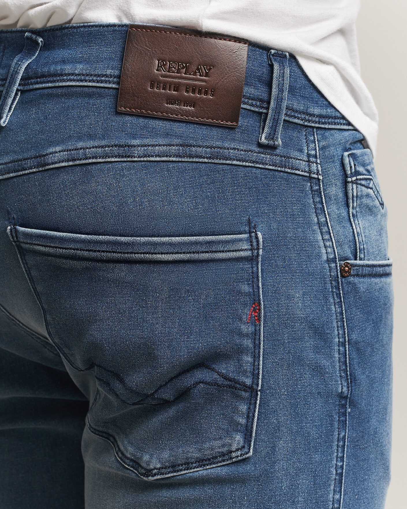 Uomini | Jeans | Replay | Anbass Hyperflex Jeans Dark Blue