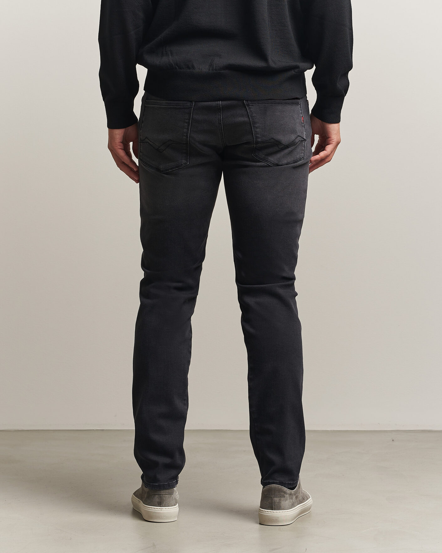 Uomini | Jeans | Replay | Anbass Hyperflex Jeans Washed Black