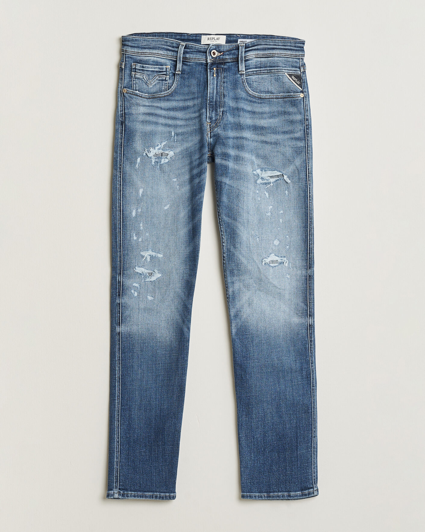 Uomini | Jeans | Replay | Anbass 10 Years Wash Jeans Medium Blue
