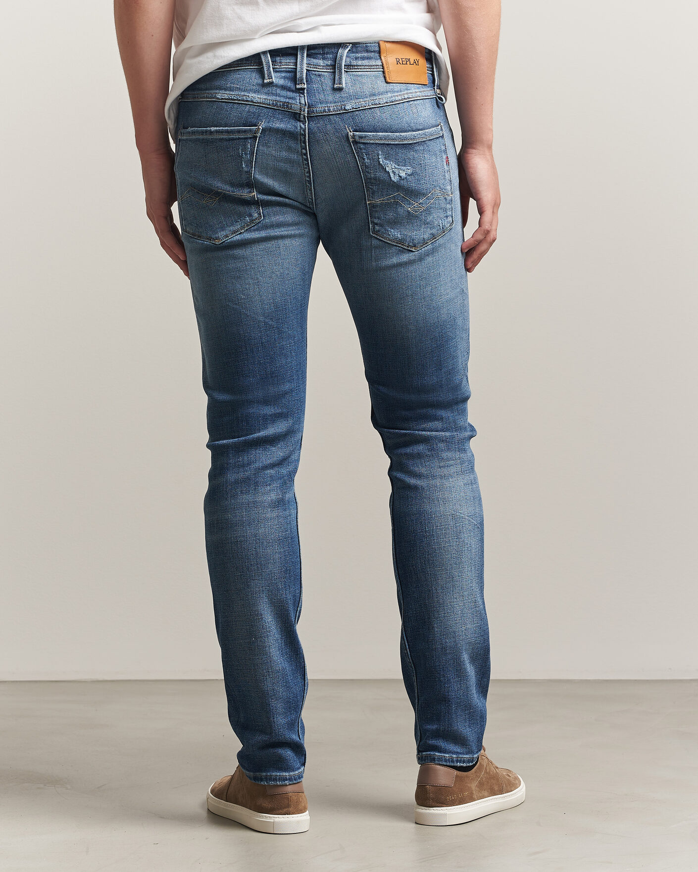 Uomini | Jeans | Replay | Anbass 10 Years Wash Jeans Medium Blue