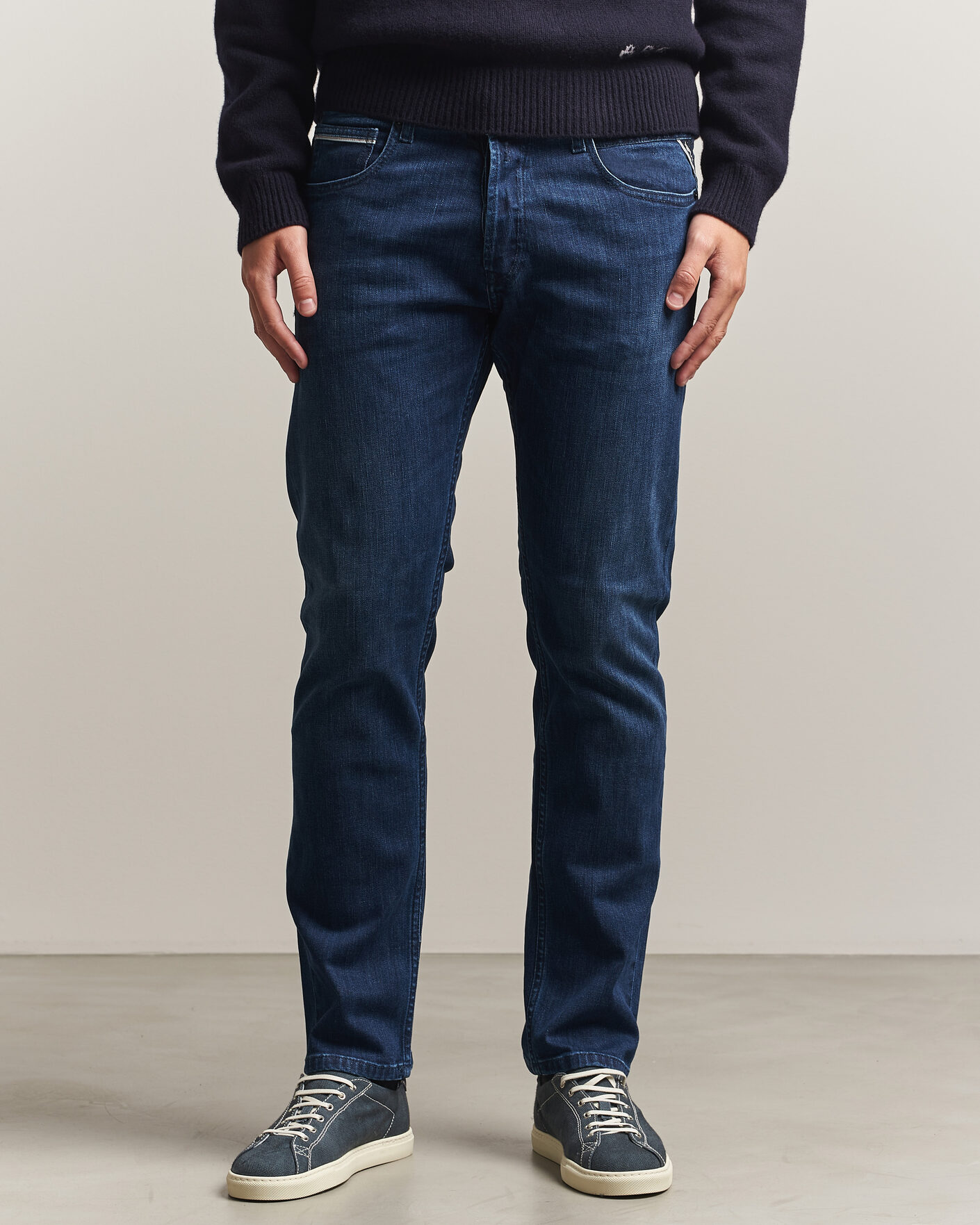 Uomini | Jeans | Replay | Grover Powerstretch Jeans Dark Blue
