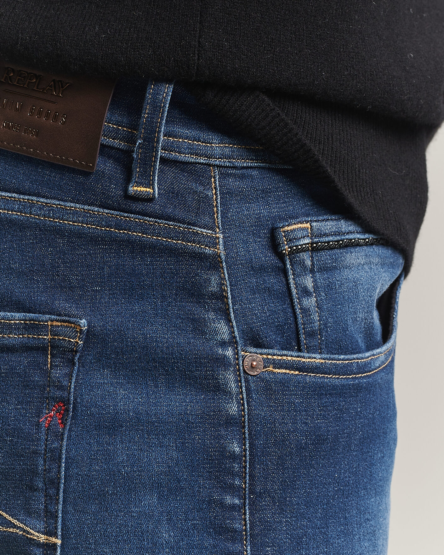 Uomini | Jeans | Replay | Grover Hyperflex Jeans Dark Blue