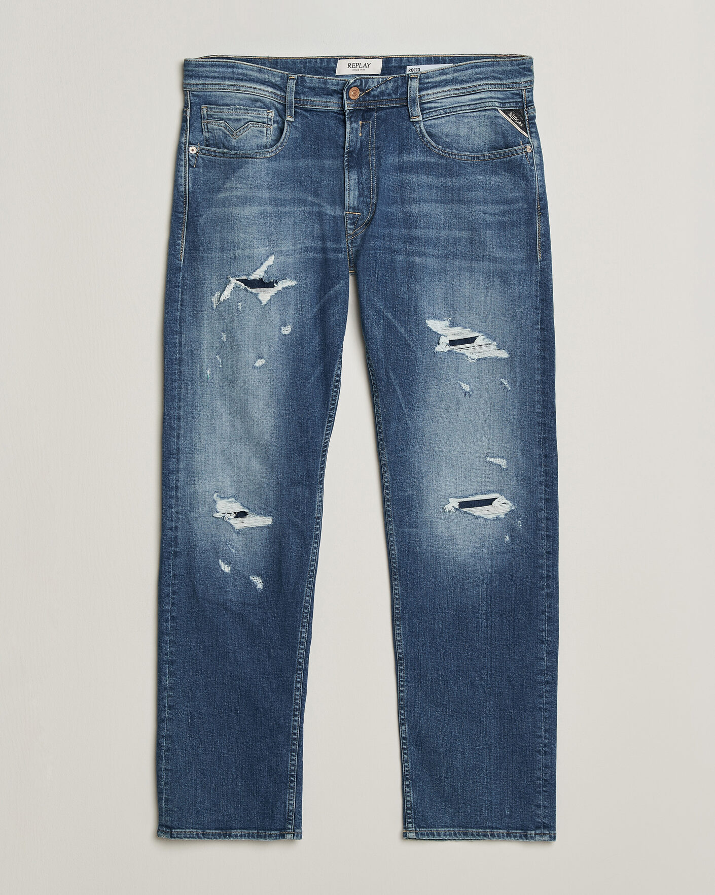 Uomini | Jeans | Replay | Rocco Comfort Fit Super Stretch DNA Jeans Medium Blue