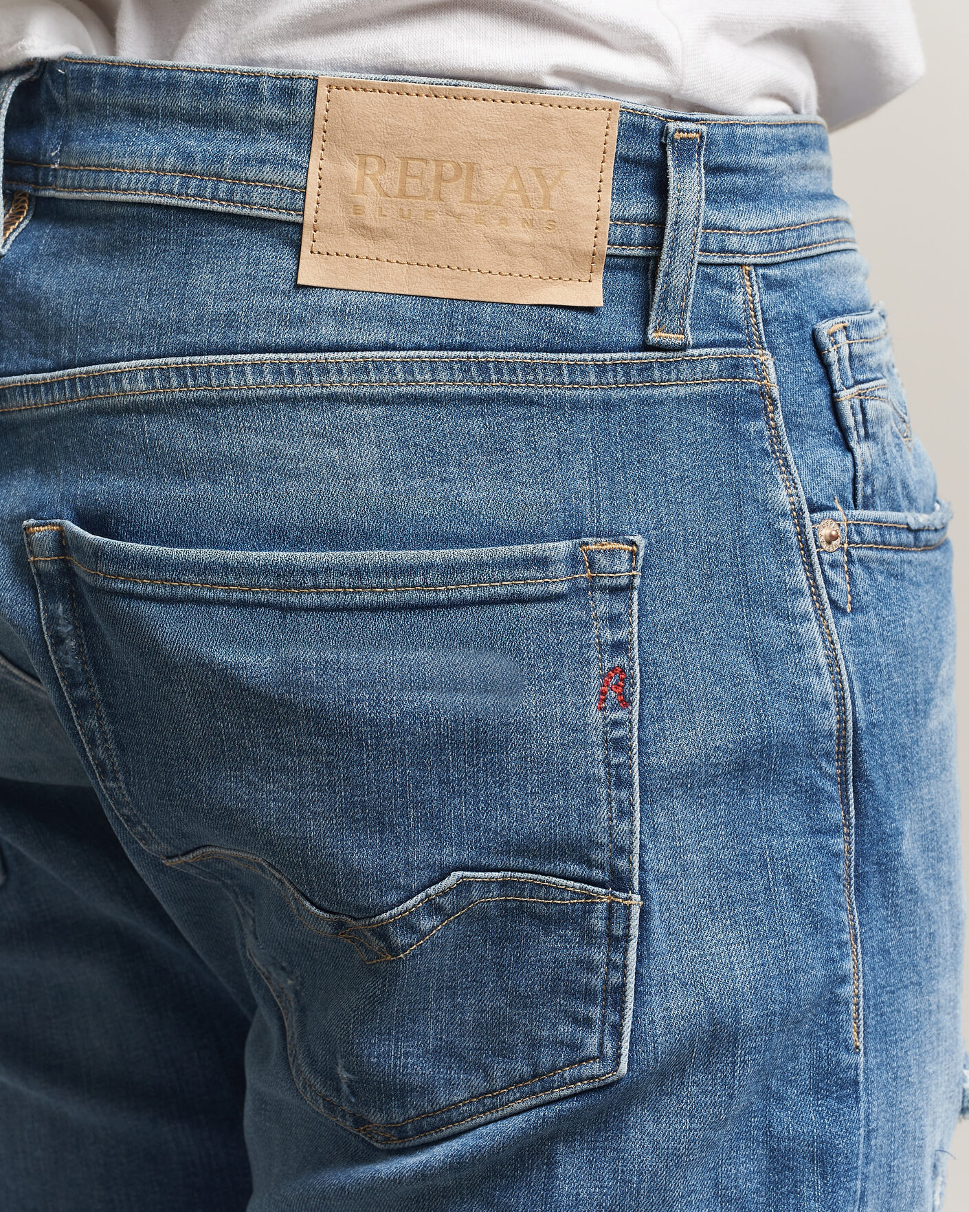 Uomini | Jeans | Replay | Rocco Comfort Fit Super Stretch DNA Jeans Medium Blue