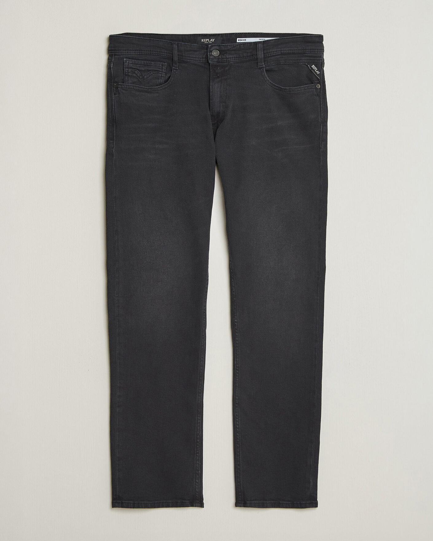 Uomini | Jeans | Replay | Rocco Comfort Fit Powerstretch Jeans Washed Black