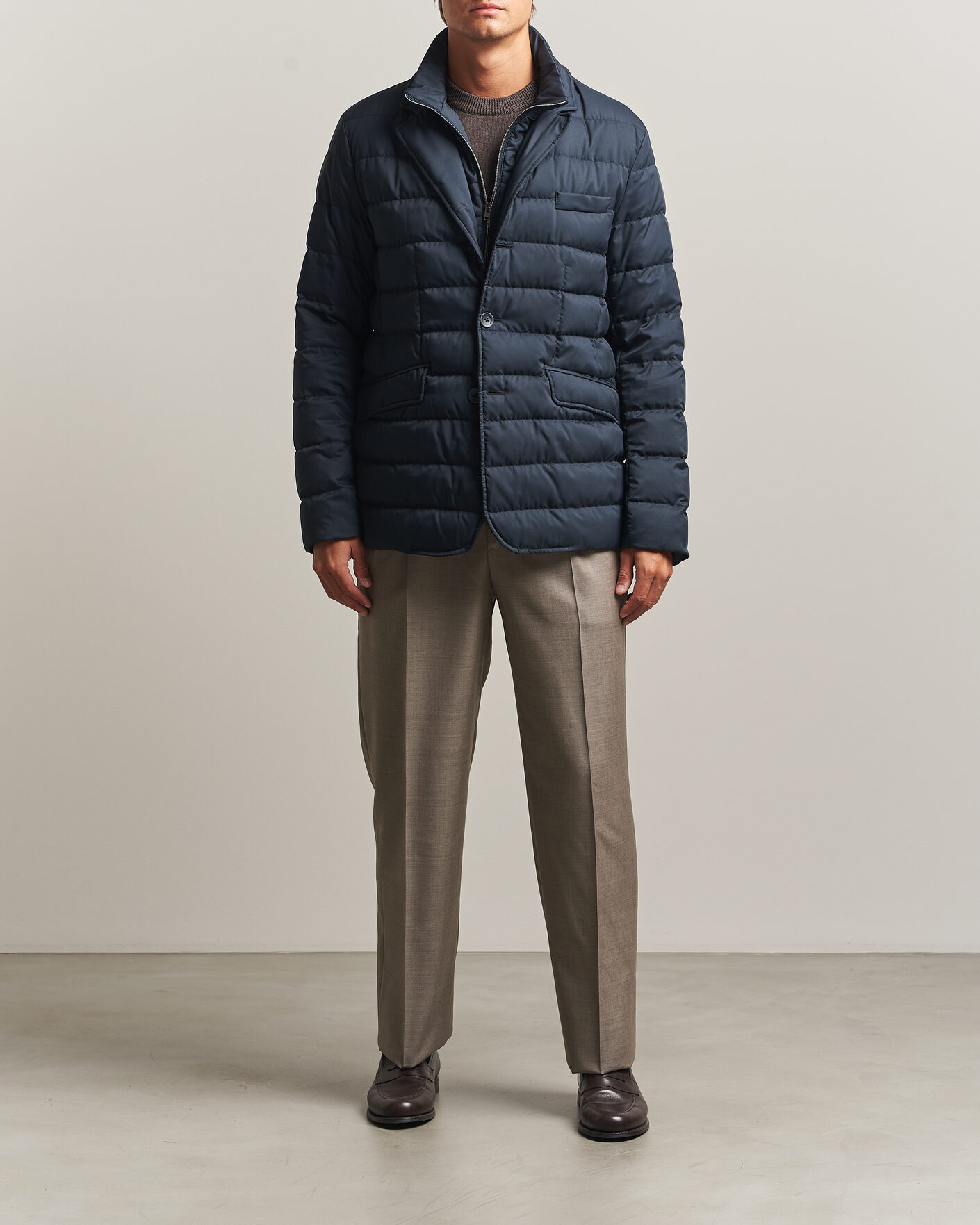 Uomini | Giacche | Herno | Nylon Down Blazer Navy