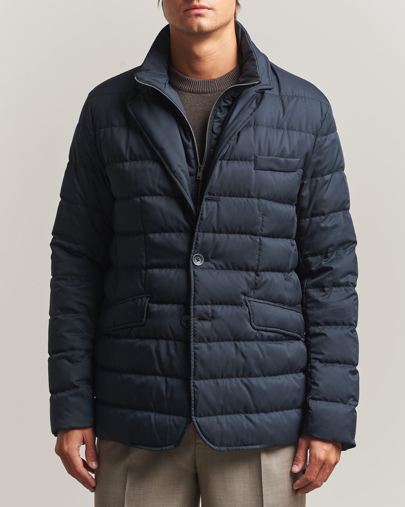 Uomini | Giacche | Herno | Nylon Down Blazer Navy
