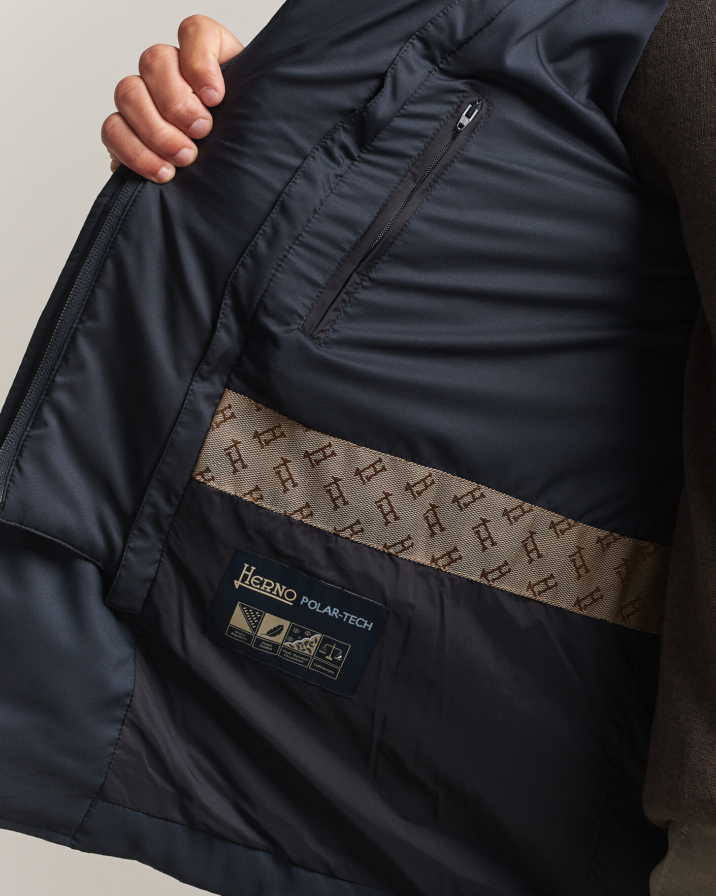 Uomini | Giacche | Herno | Nylon Down Blazer Navy