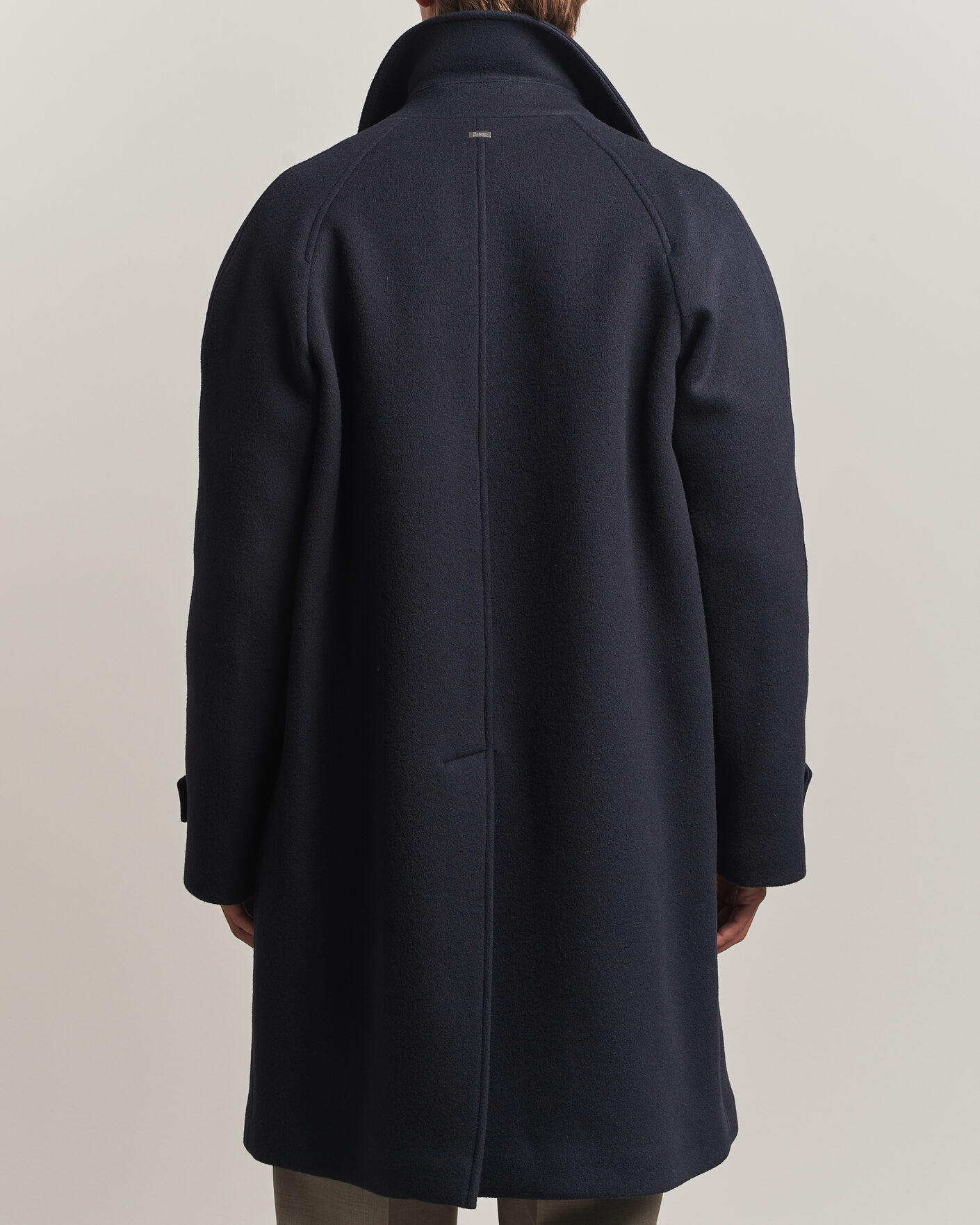 Uomini | Giacche | Herno | Raglan Wool Coat Navy