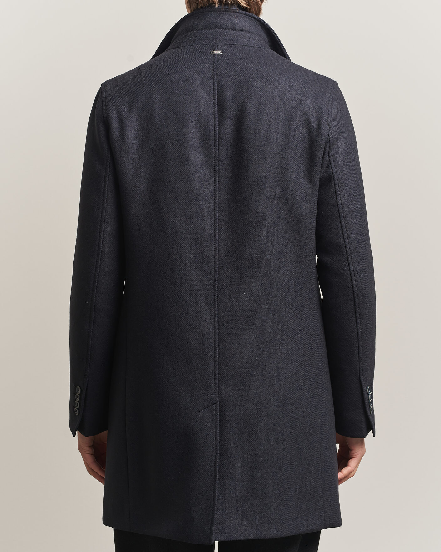 Uomini | Giacche | Herno | Wool Zip Coat Navy