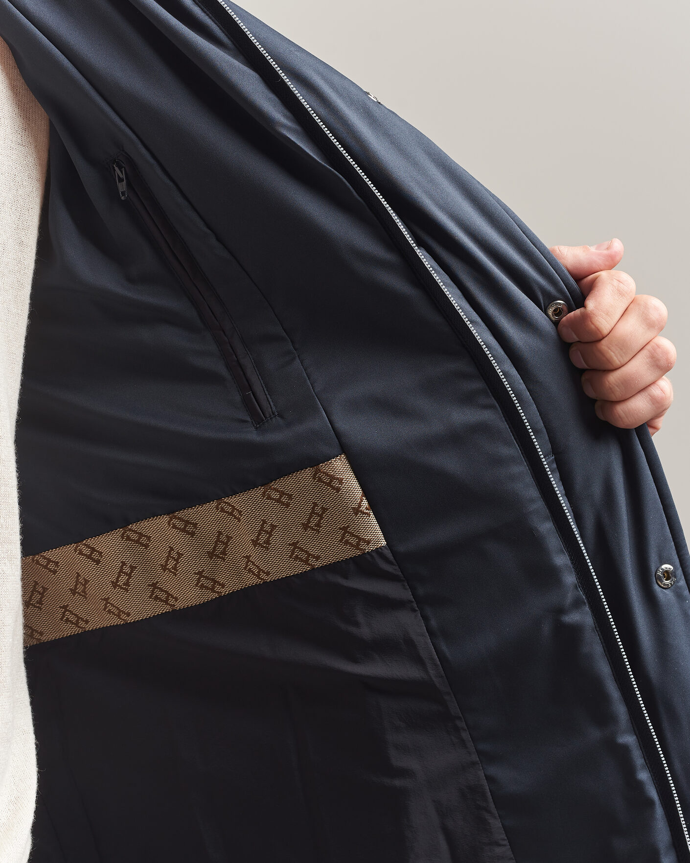 Uomini | Giacche | Herno | Faux Fur Down Parka Navy