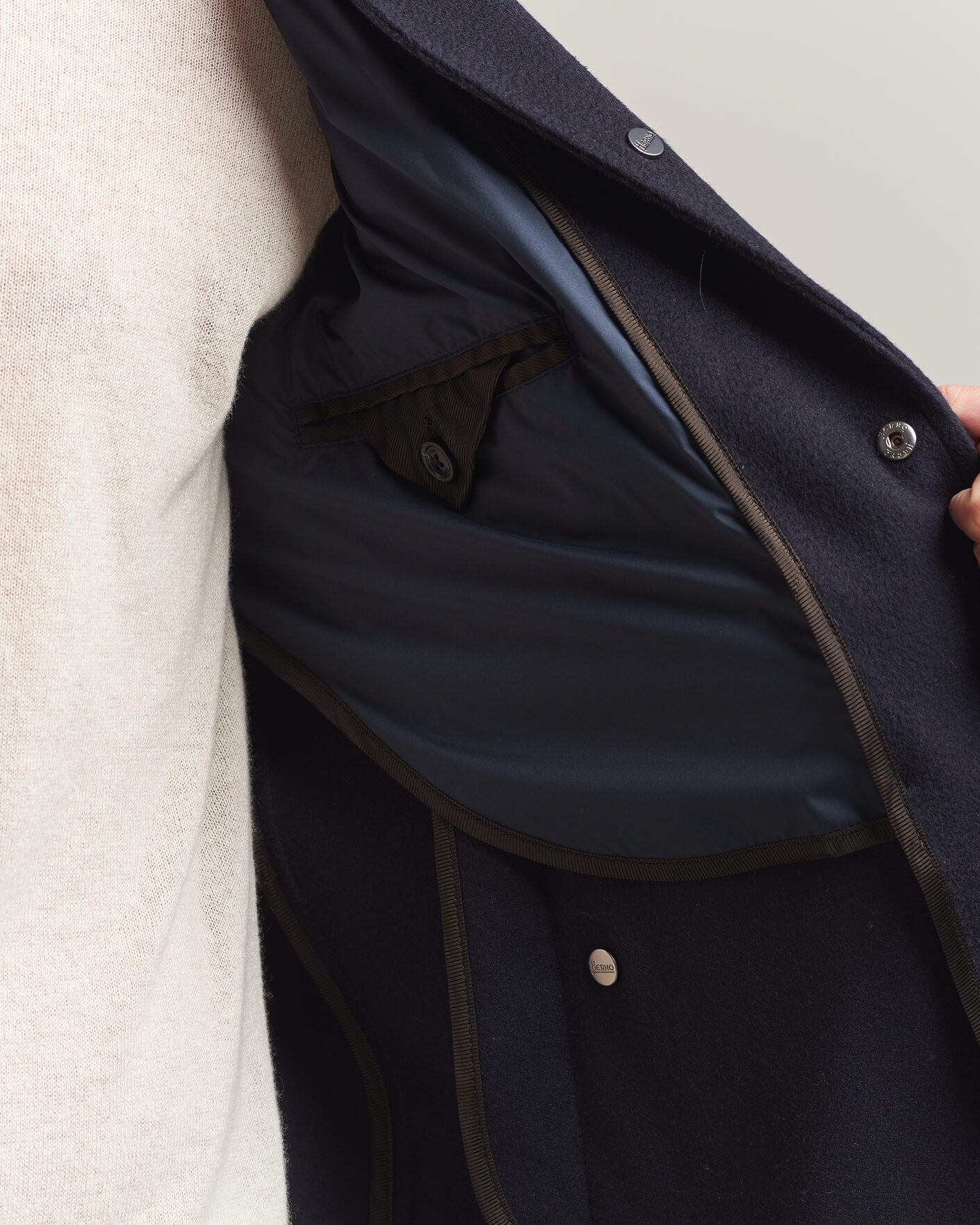 Uomini | Giacche | Herno | Cashmere Overshirt Navy