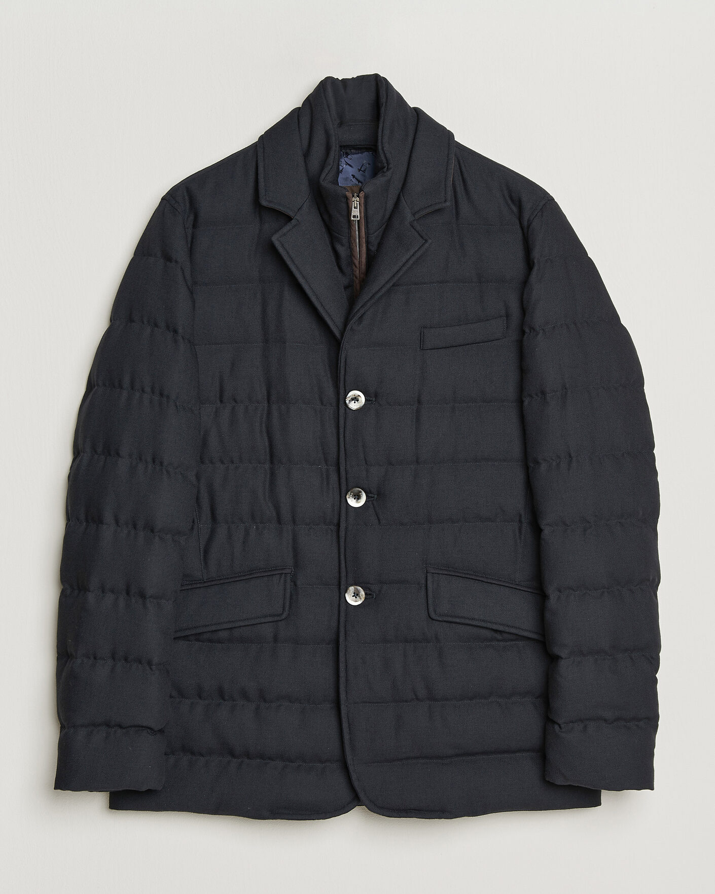 Uomini | Giacche | Herno | Flannel Down Blazer Navy