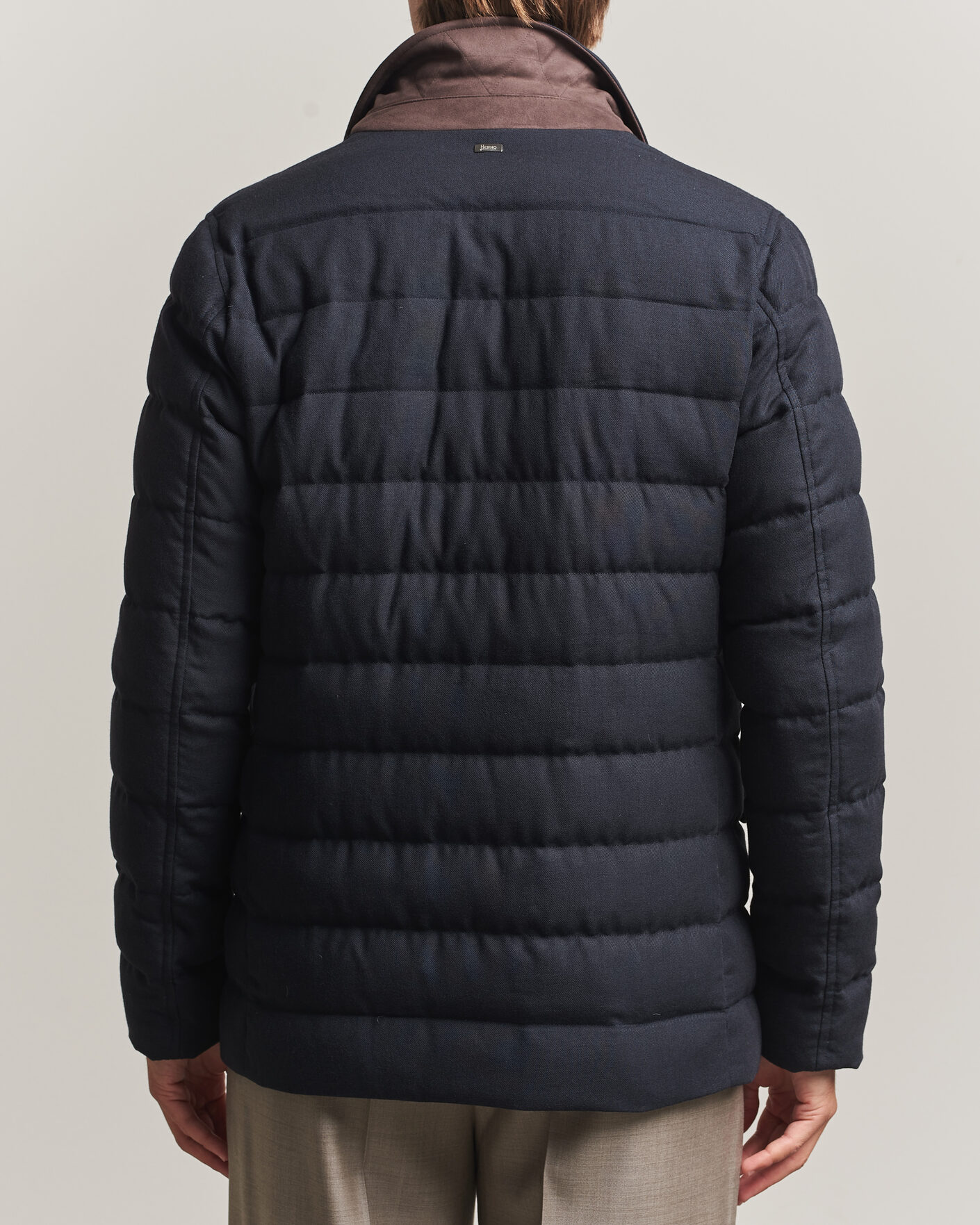 Uomini | Giacche | Herno | Flannel Down Blazer Navy
