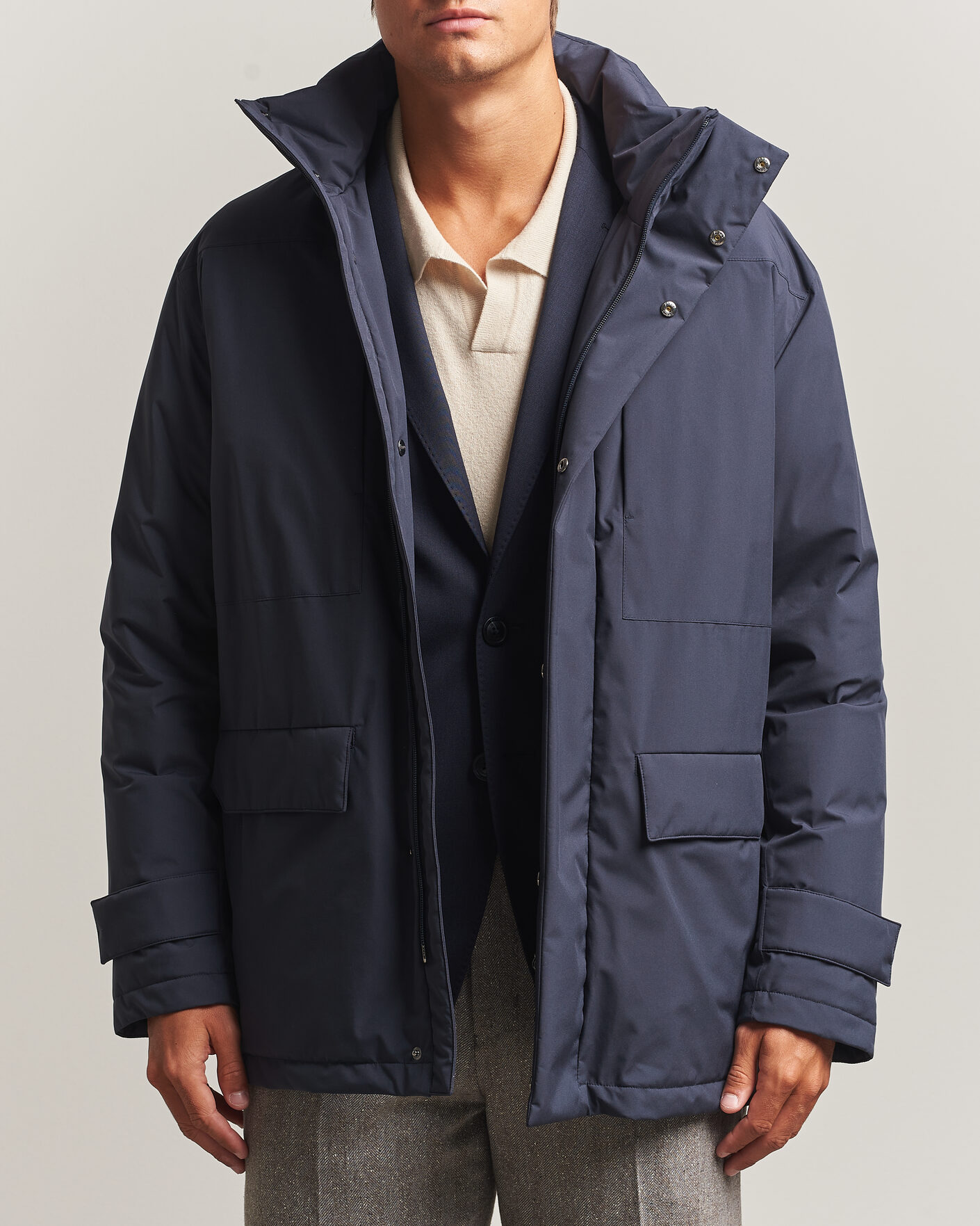 Uomini | Giacche | Herno | Waterproof Down Coat Navy