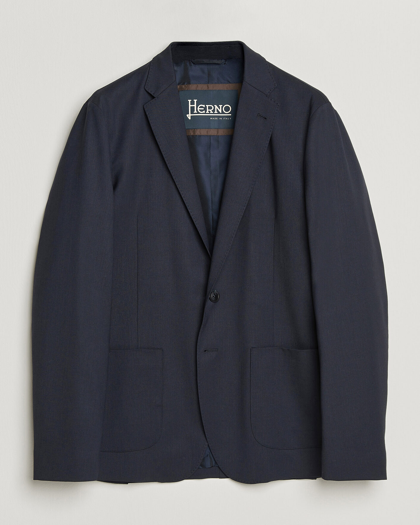 Uomini | Blazers | Herno | Wool Blazer Navy