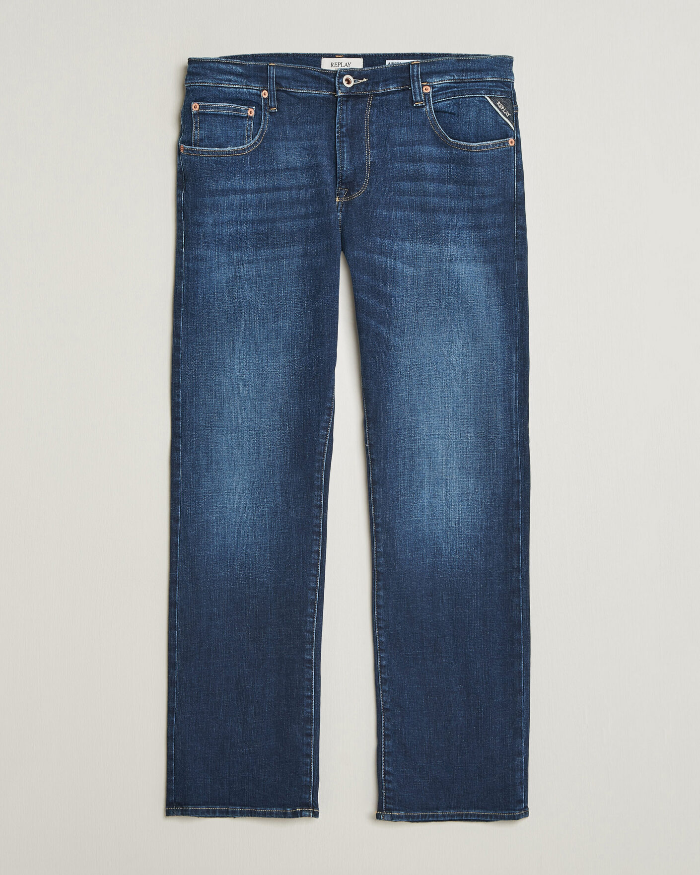 Uomini | Jeans | Replay | Aideen Straight Fit Jeans Dark Blue