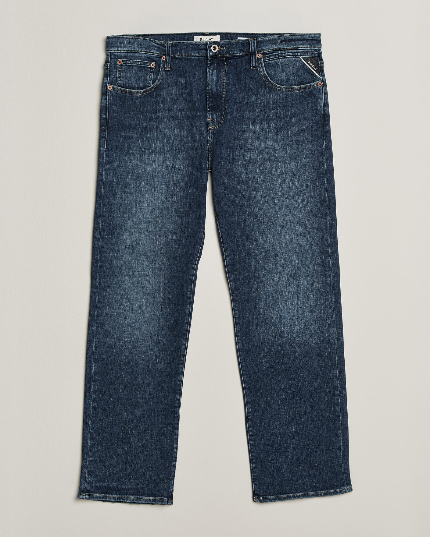 Uomini | Jeans | Replay | Aideen Straight Fit Jeans Medium Blue