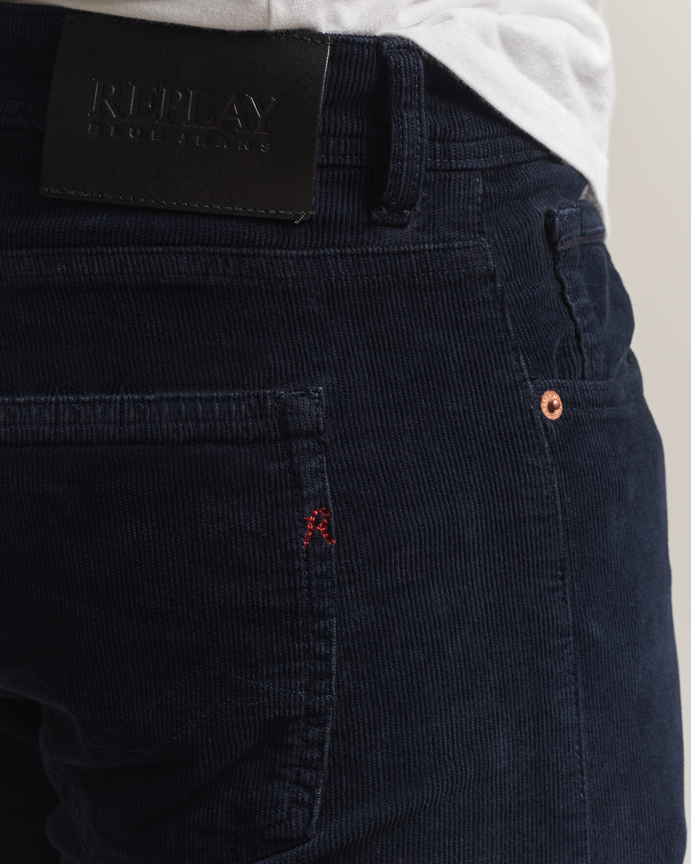 Uomini | Pantaloni | Replay | Grover Corduroy 5-Pocket Pants Navy