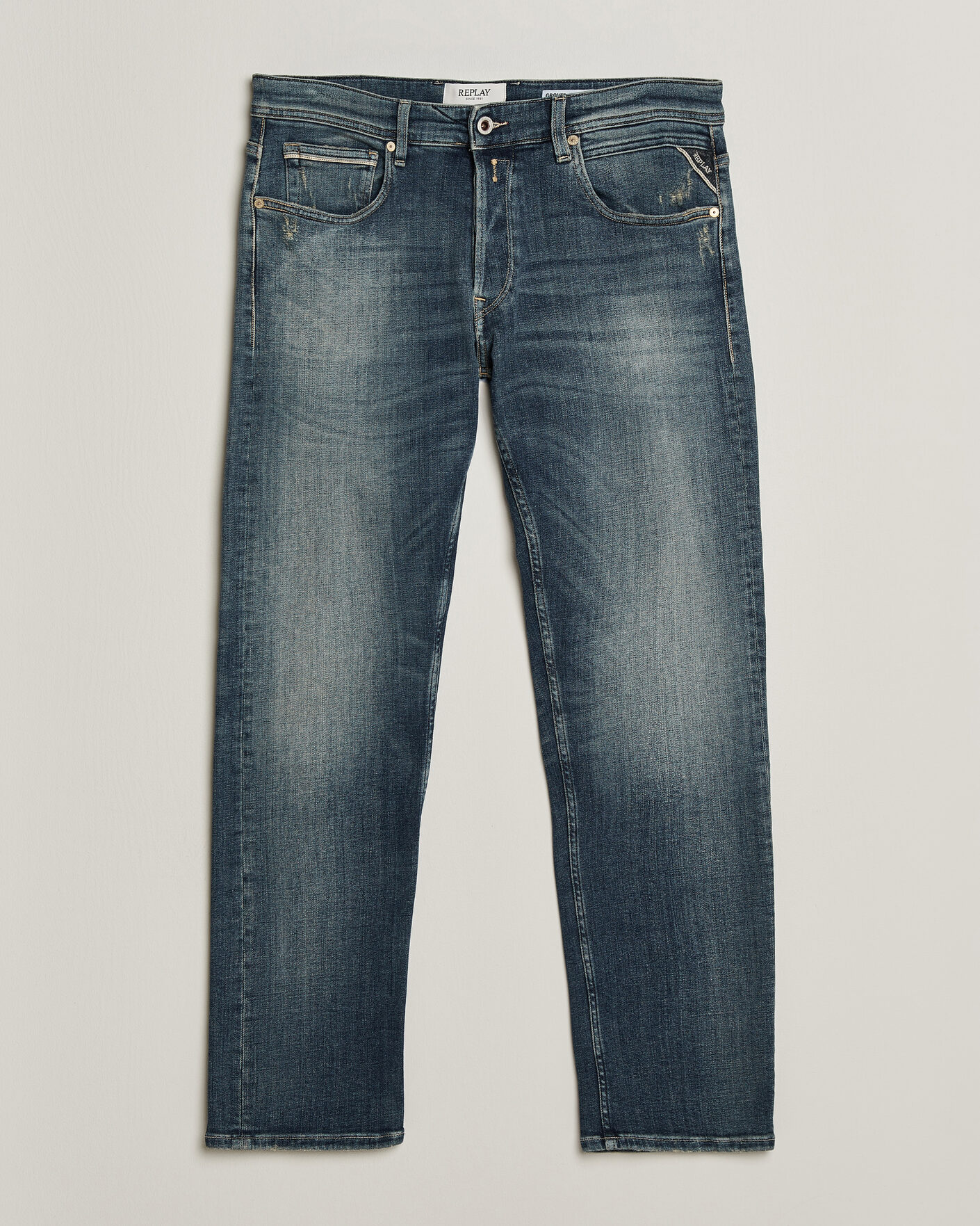Uomini | Jeans | Replay | Grover 5 Years Wash Jeans Medium Blue