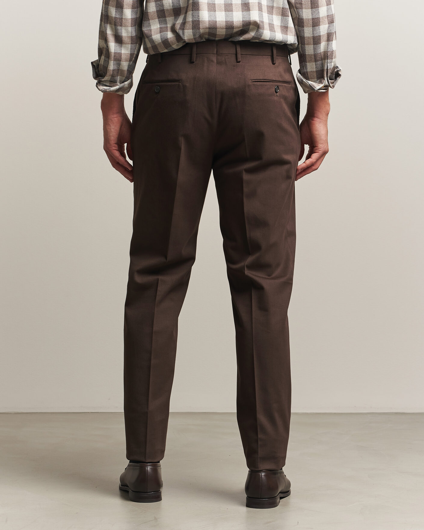 Uomini | Pantaloni | Incotex | Regular Fit Cotton/Cashmere Trousers Military