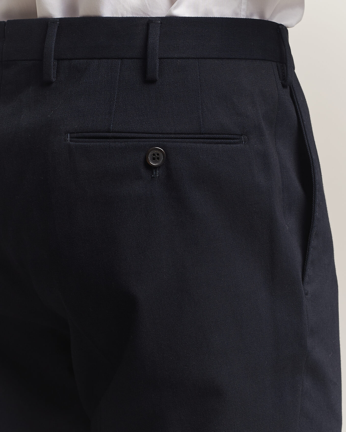 Uomini | Pantaloni | Incotex | Regular Fit Cotton/Cashmere Trousers Navy