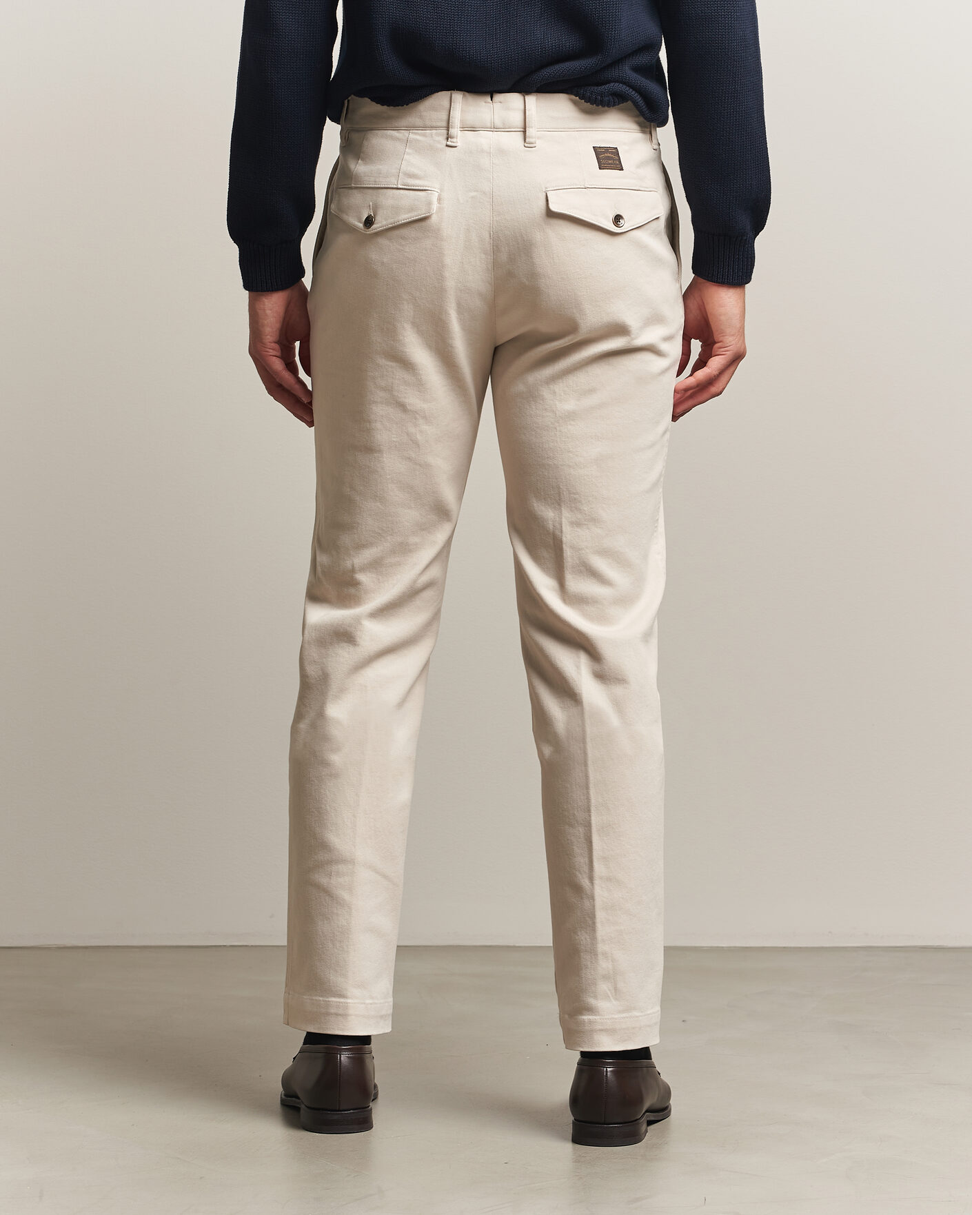 Uomini | Pantaloni | Incotex | Regular Fit Cover Chinos Off White