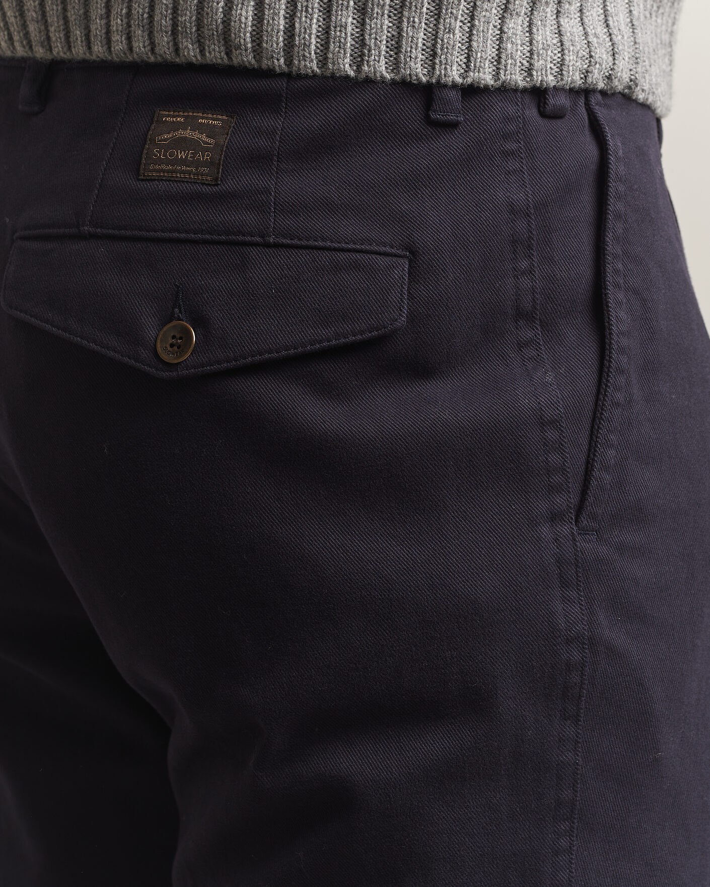 Uomini | Pantaloni | Incotex | Regular Fit Cover Chinos Navy